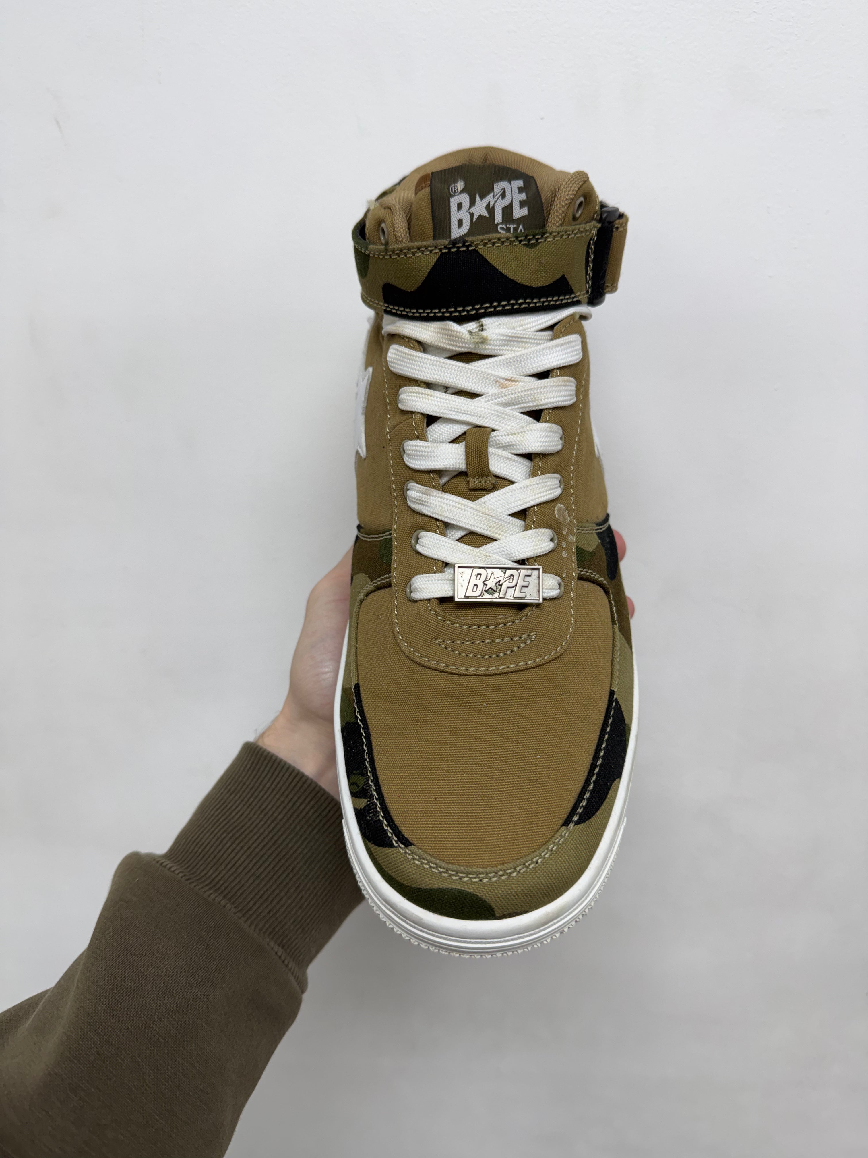 BAPE Mid Tan Camo Bapesta Sneakers