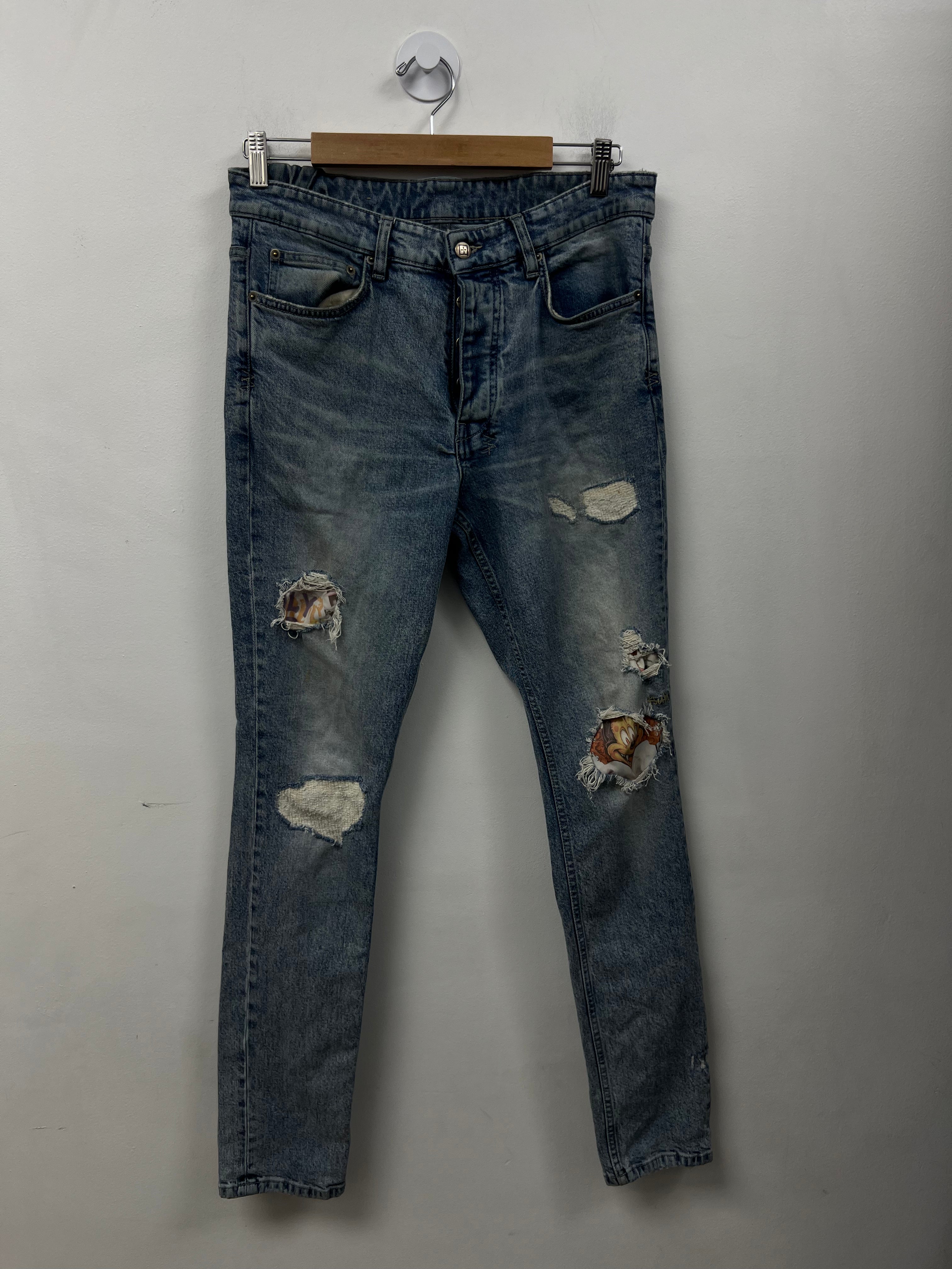 Ksubi Light Wash Patchwork Jeans