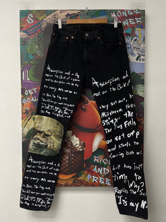 Denim Tears The Frog And Scorpion Fable Denim Used