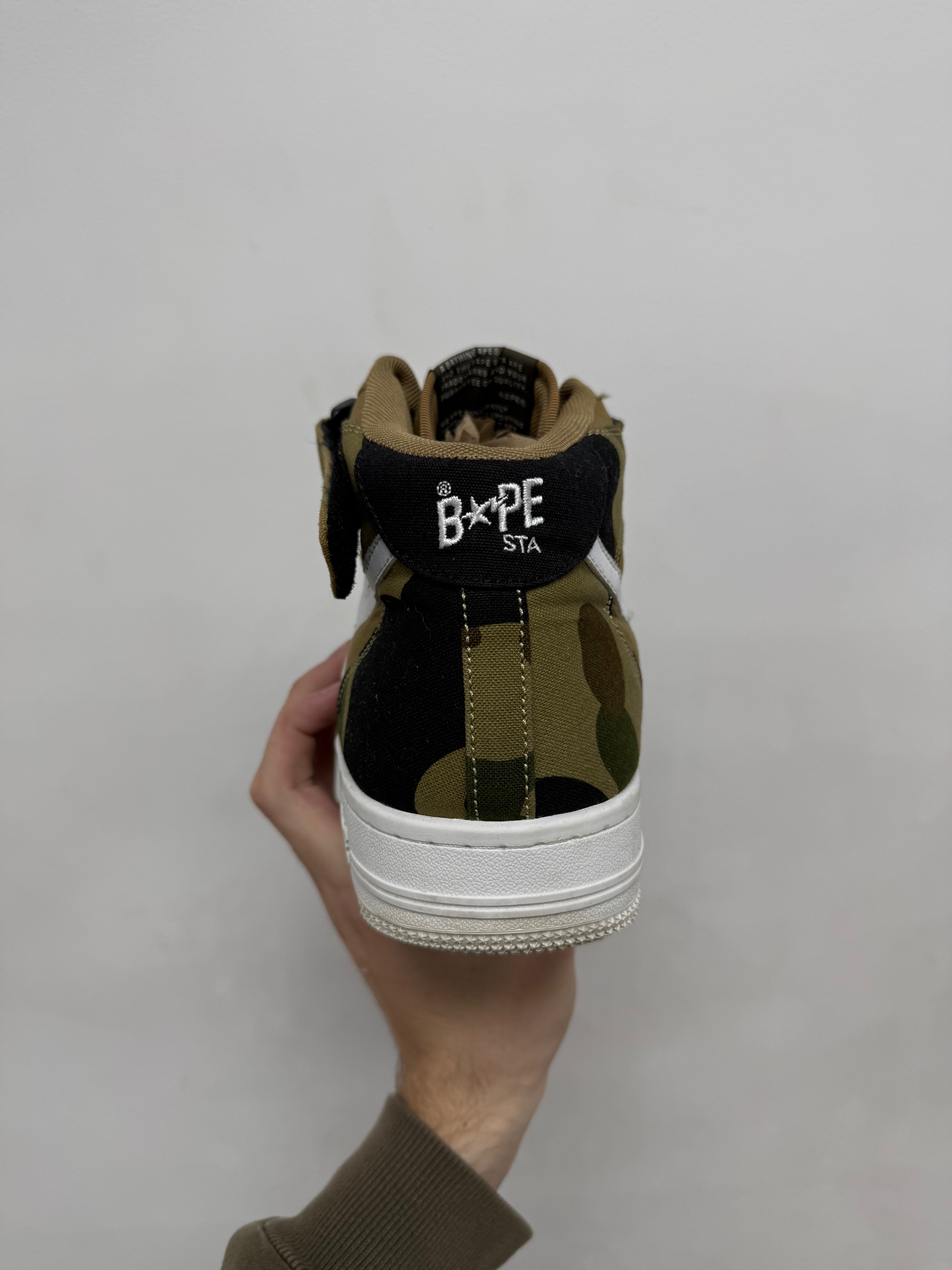 BAPE Mid Tan Camo Bapesta Sneakers