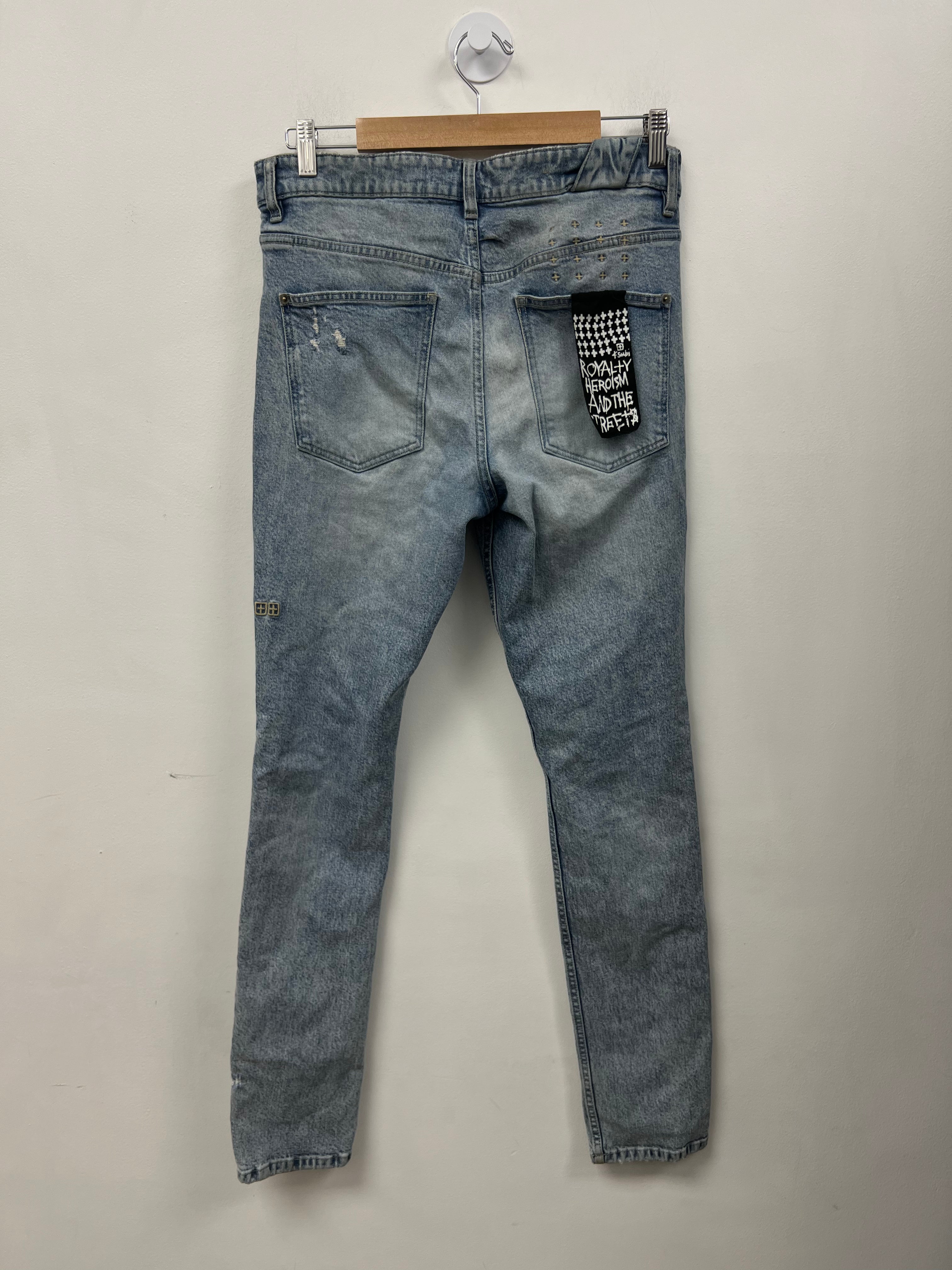 Ksubi Light Wash Patchwork Jeans