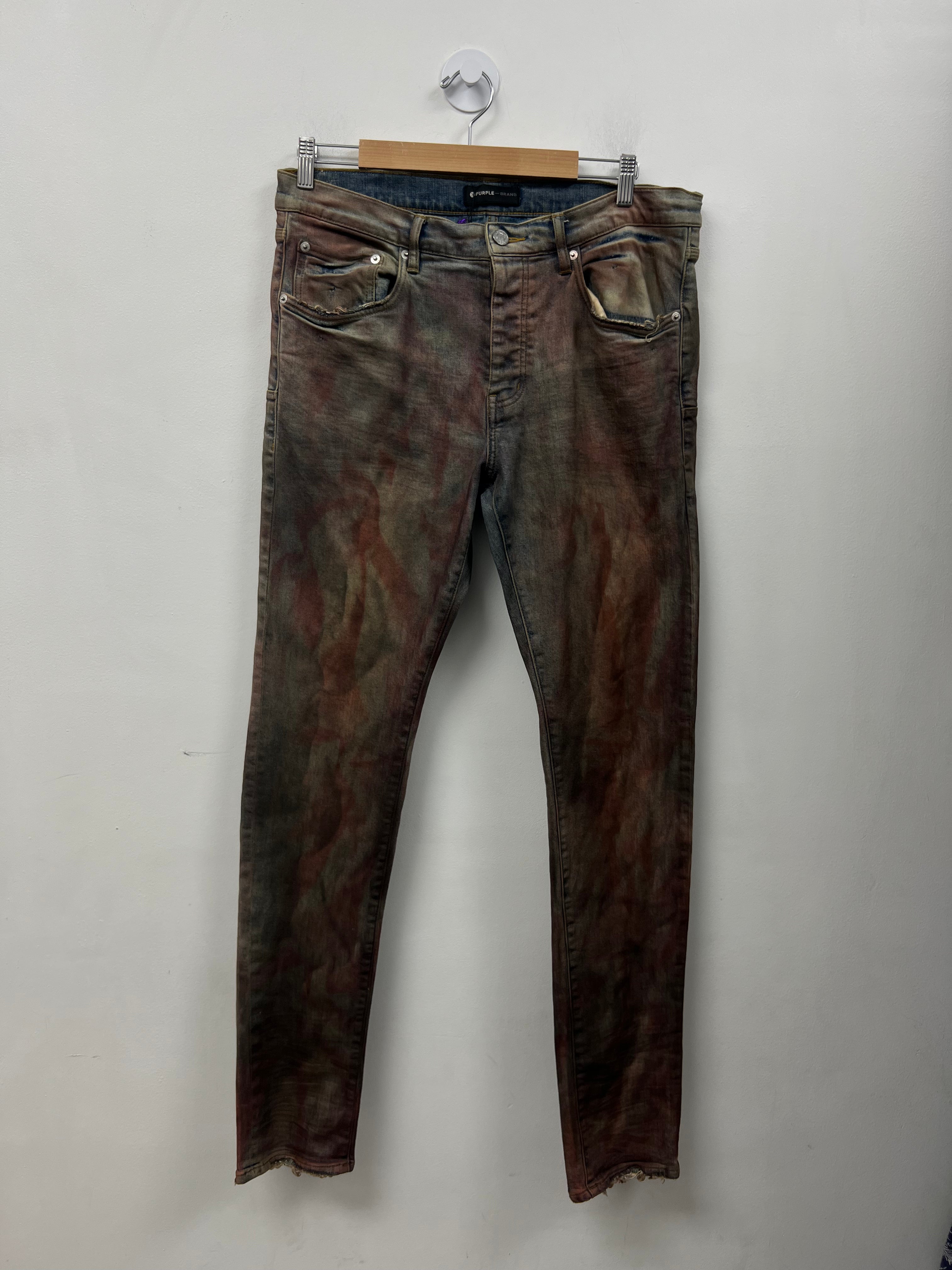 Purple Brand Tie Dye Plain Jeans