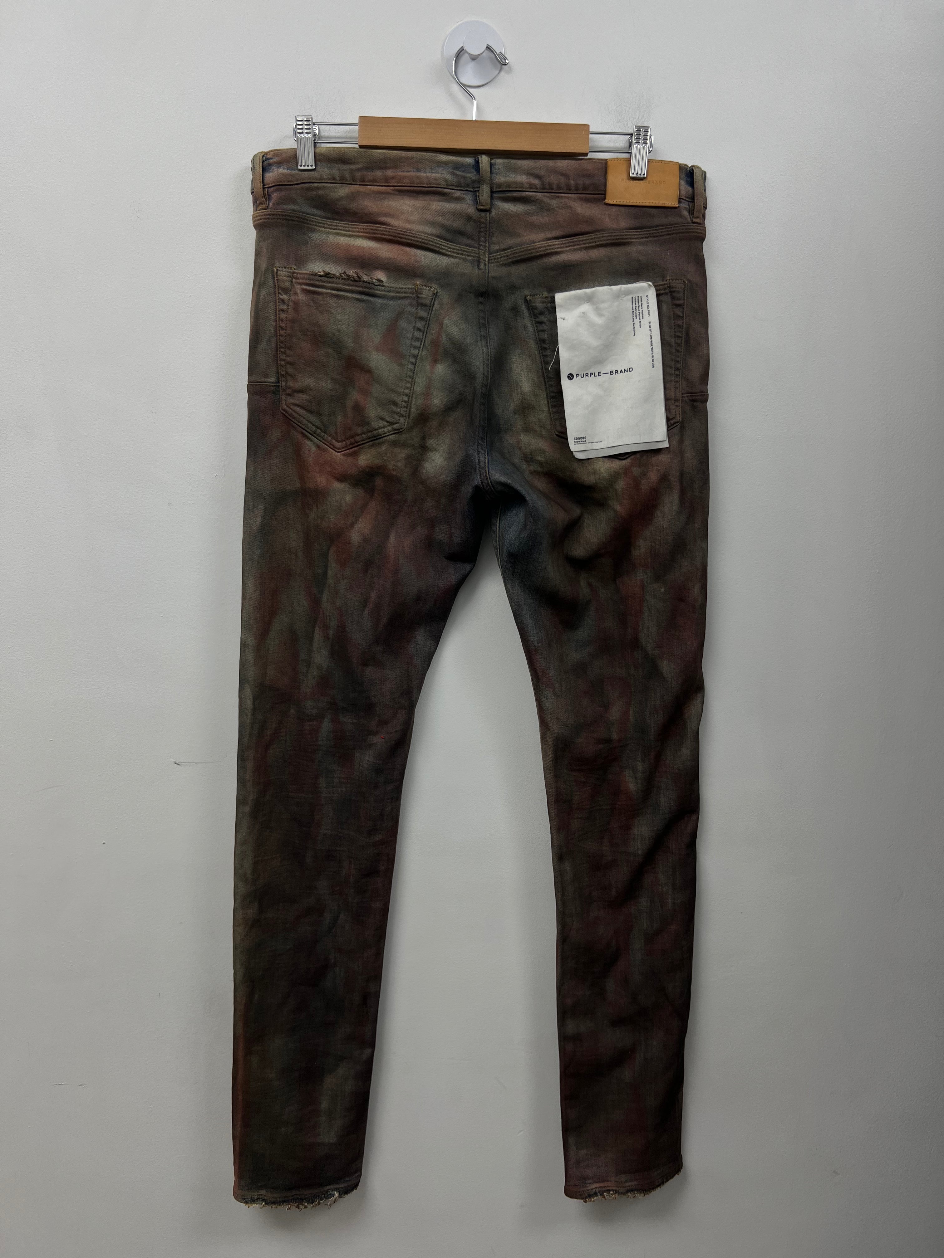 Purple Brand Tie Dye Plain Jeans