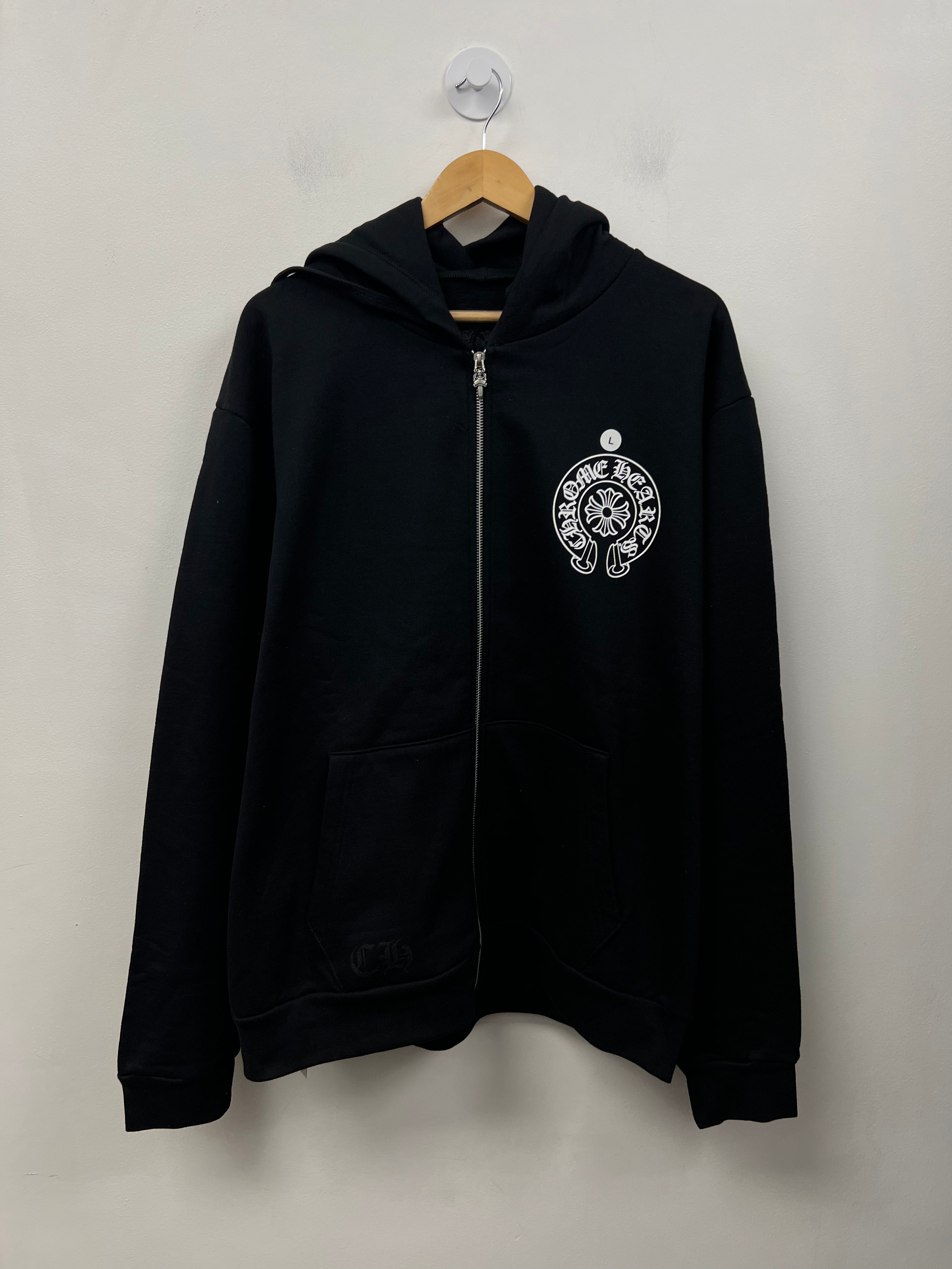 Chrome Hearts Black New York Horseshoe Zip Up