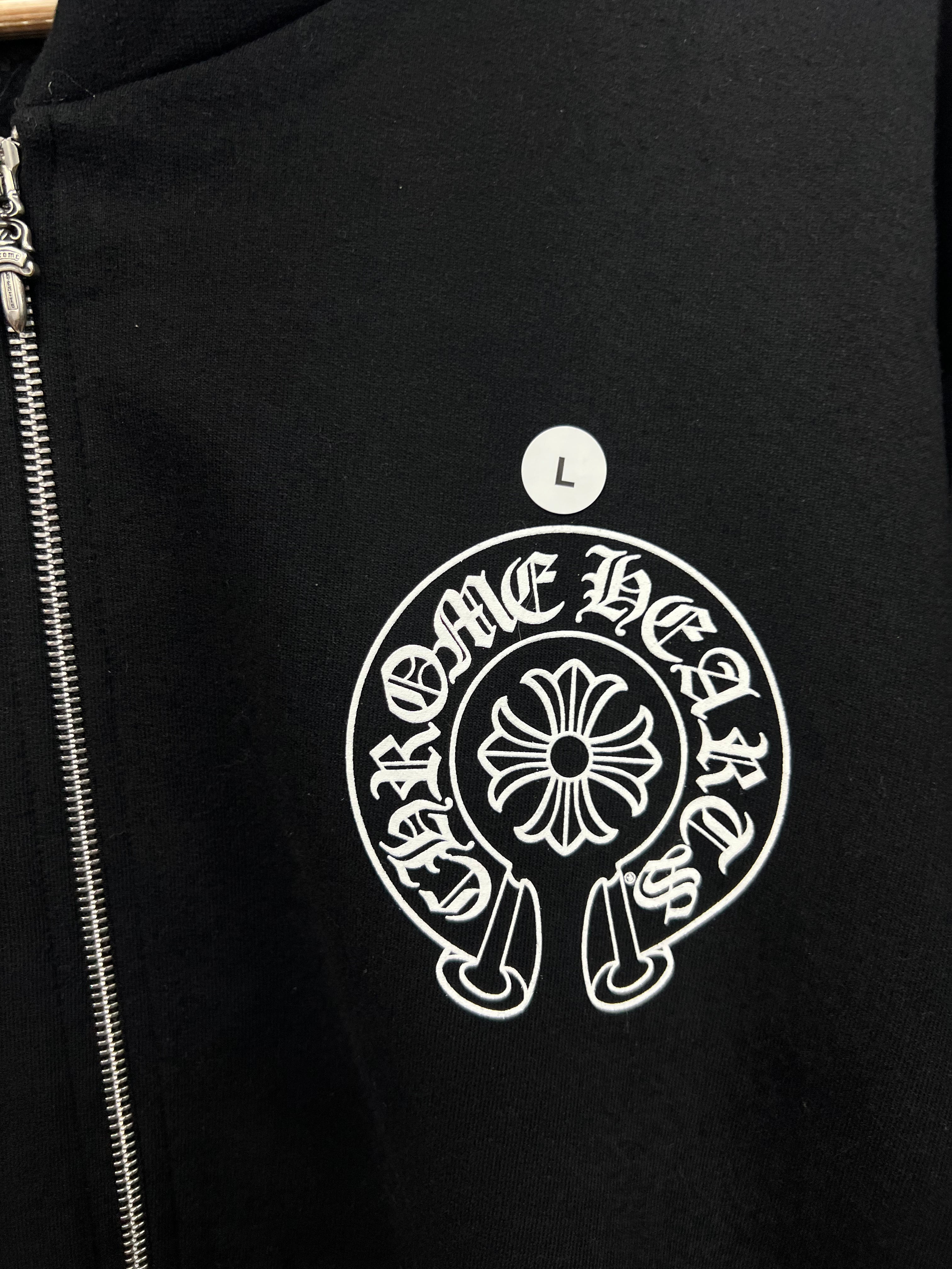 Chrome Hearts Black New York Horseshoe Zip Up