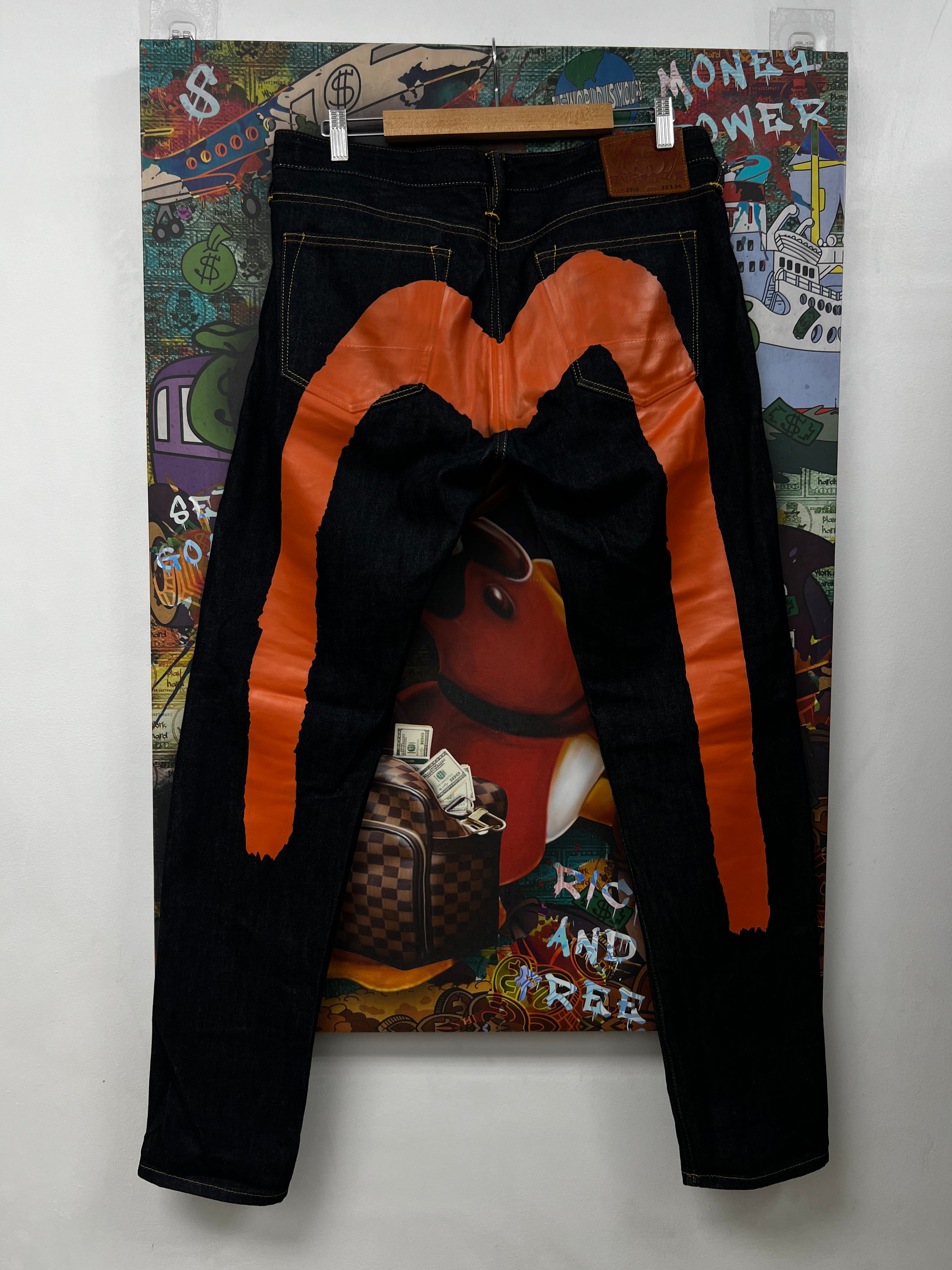Evisu Selvedge Clay Brown Jeans