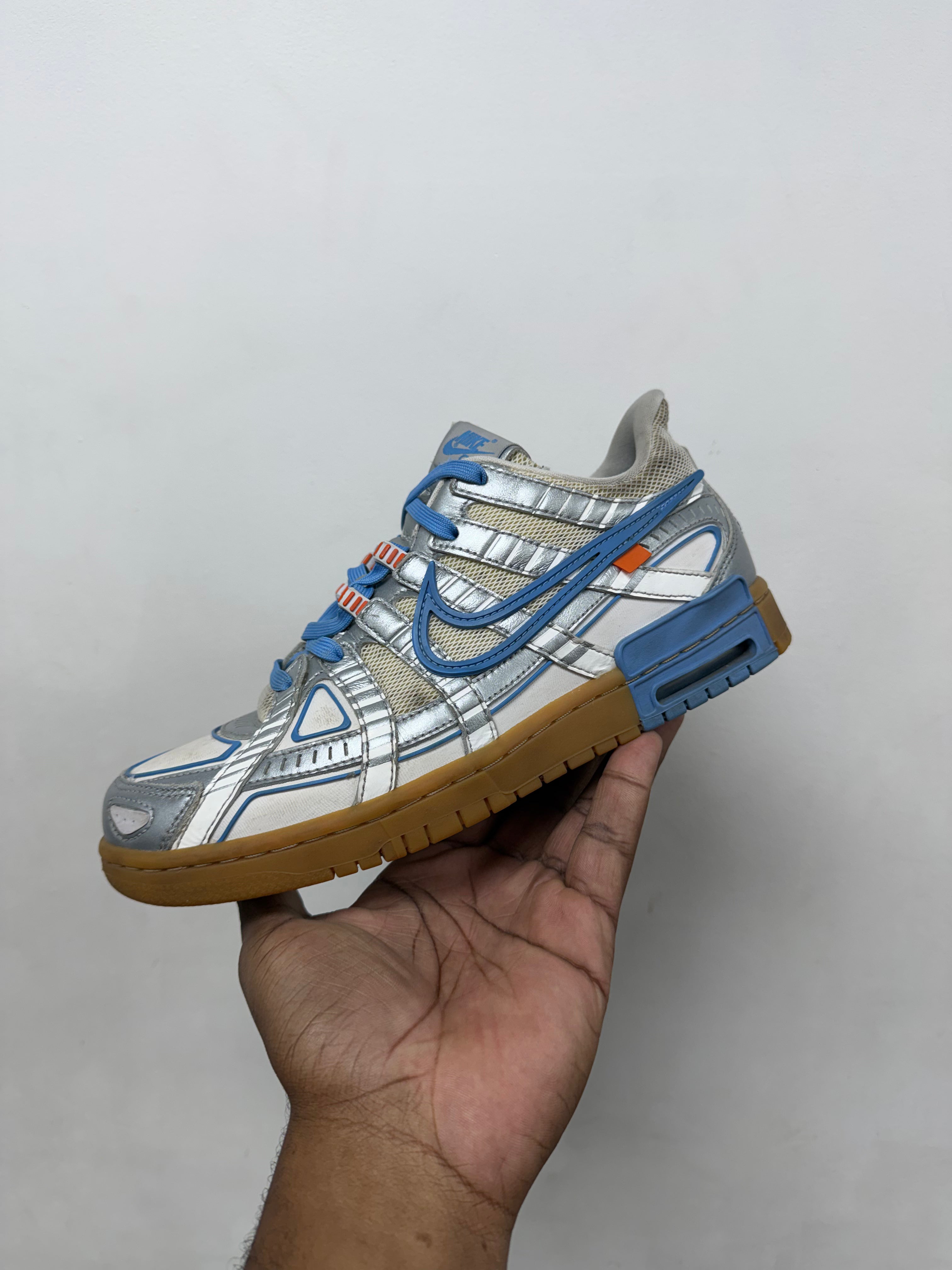 Off White Rubber Dunk UNC Sneakers