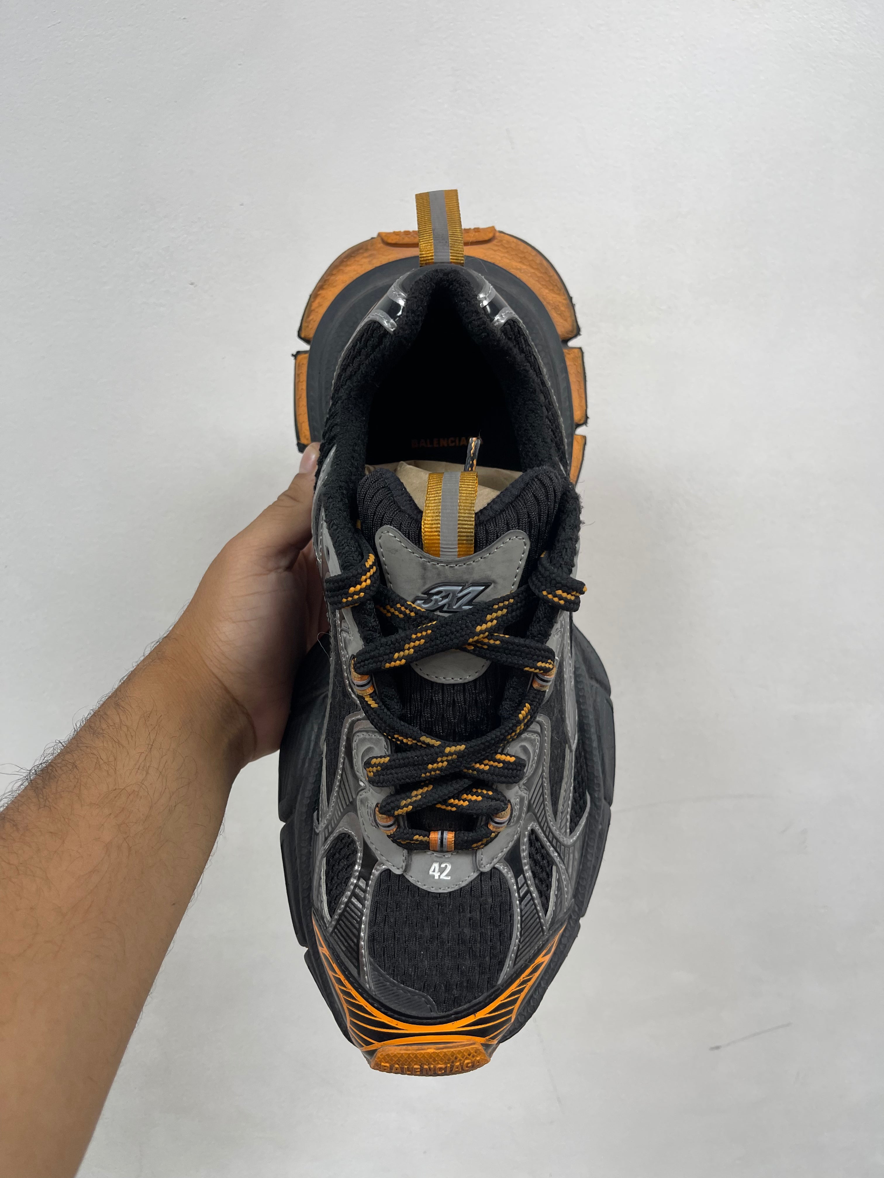 Balenciaga 3XL Black Orange Sneakers