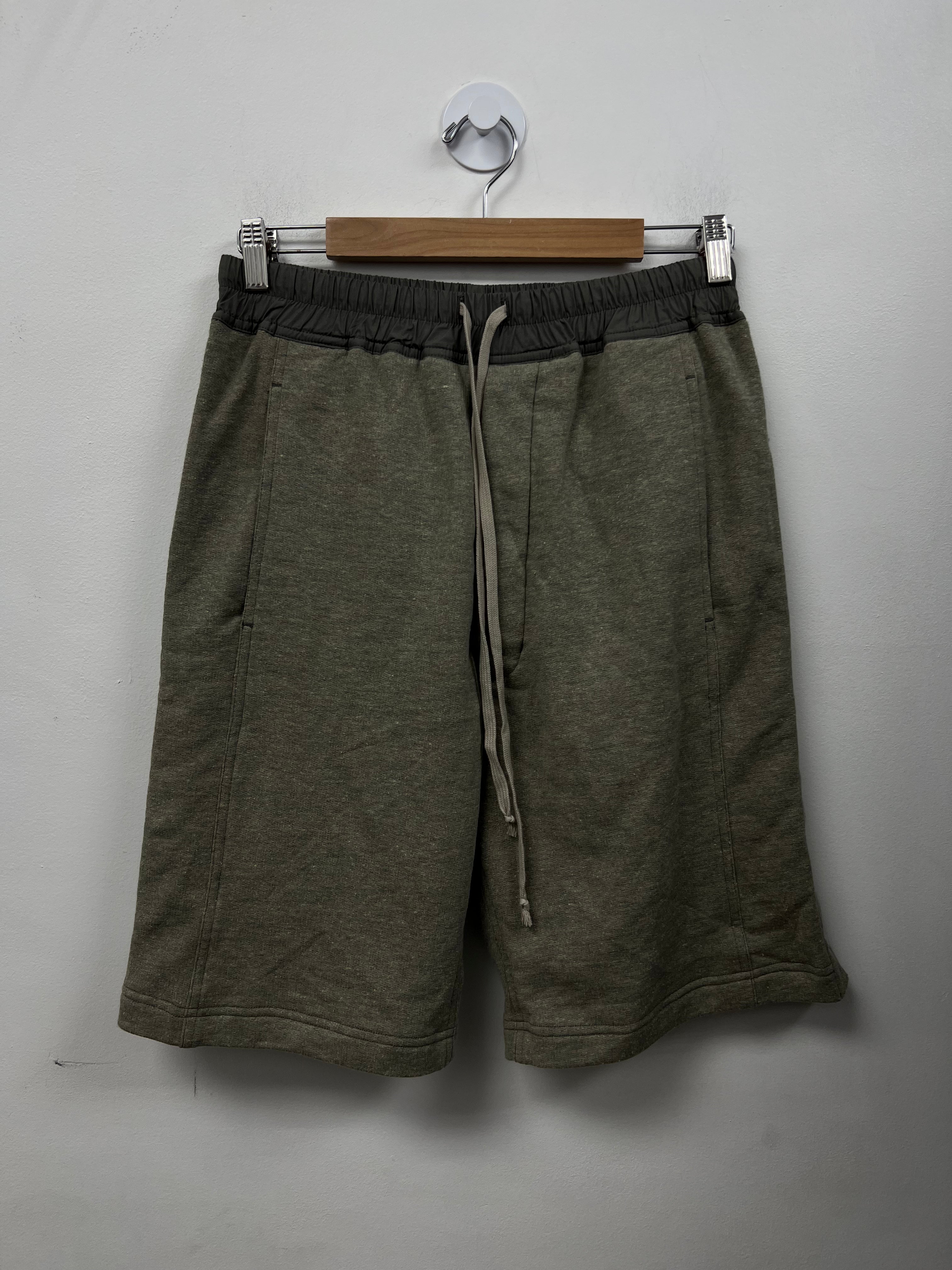 Rick Owens Grey Pusher Sweat Shorts