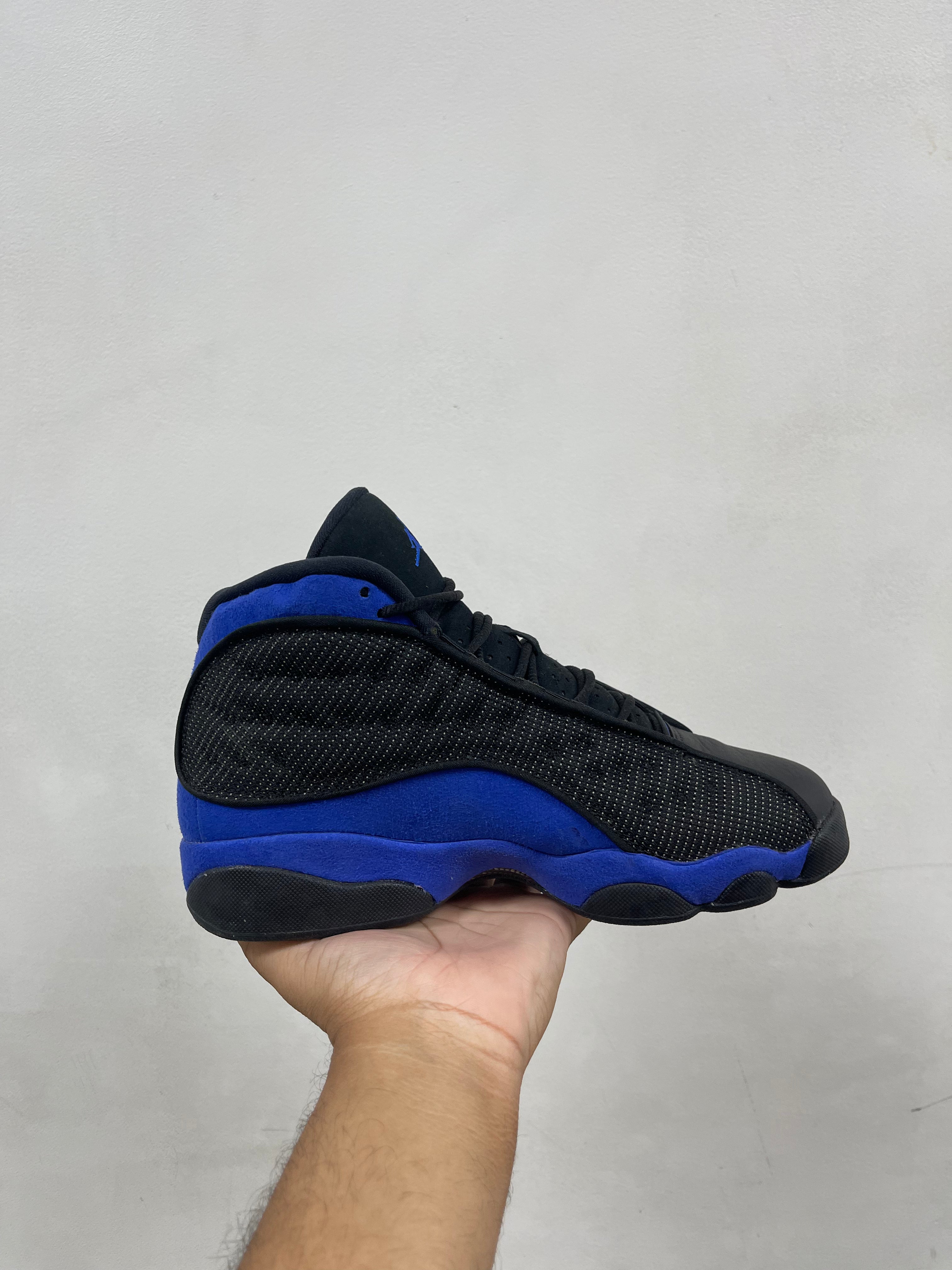 Jordan 13 Black Hyper Royal Sneakers
