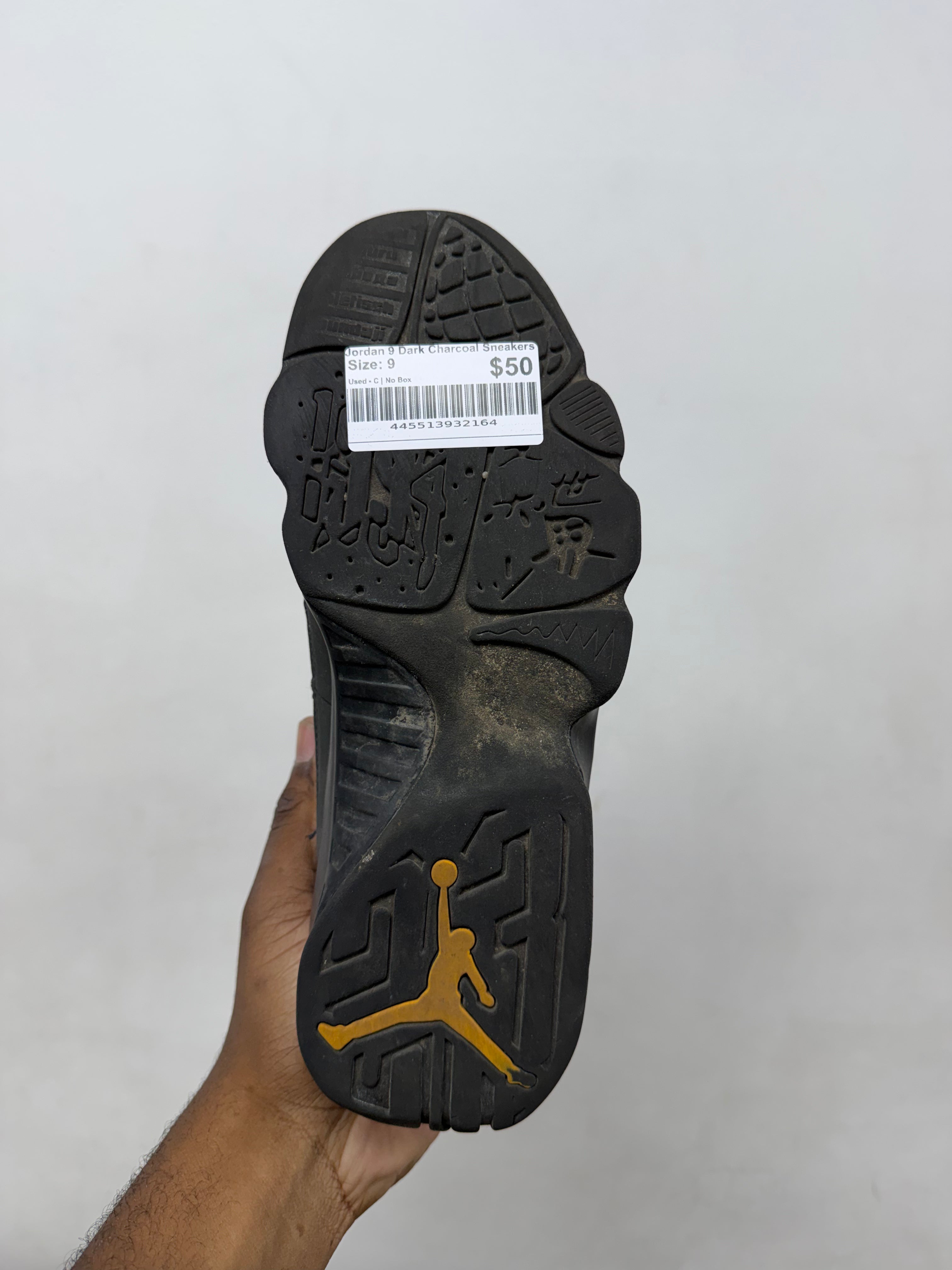 Jordan 9 Dark Charcoal Sneakers