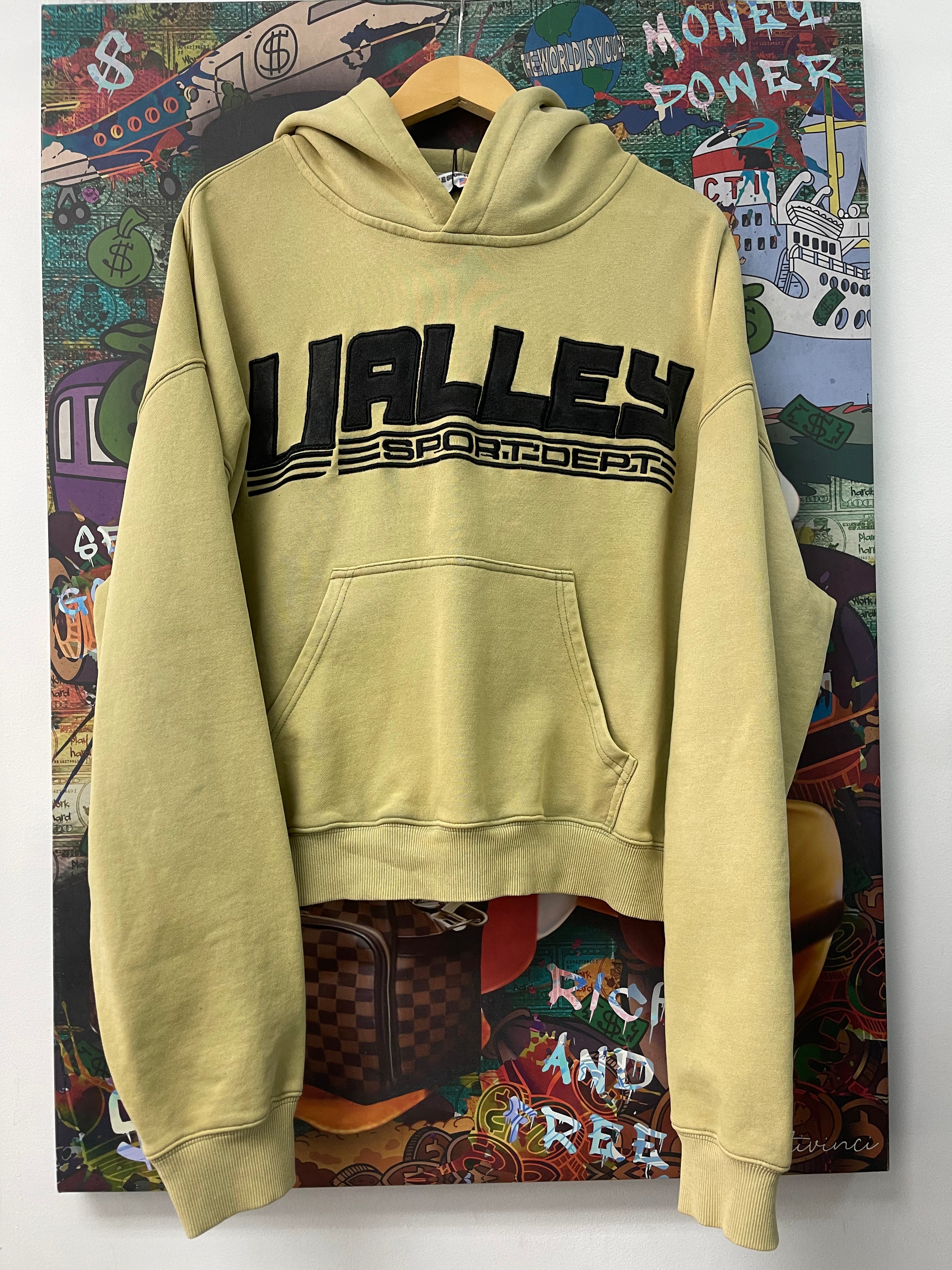 Vale Pale Yellow Black Valley Sport Dept Hoodie