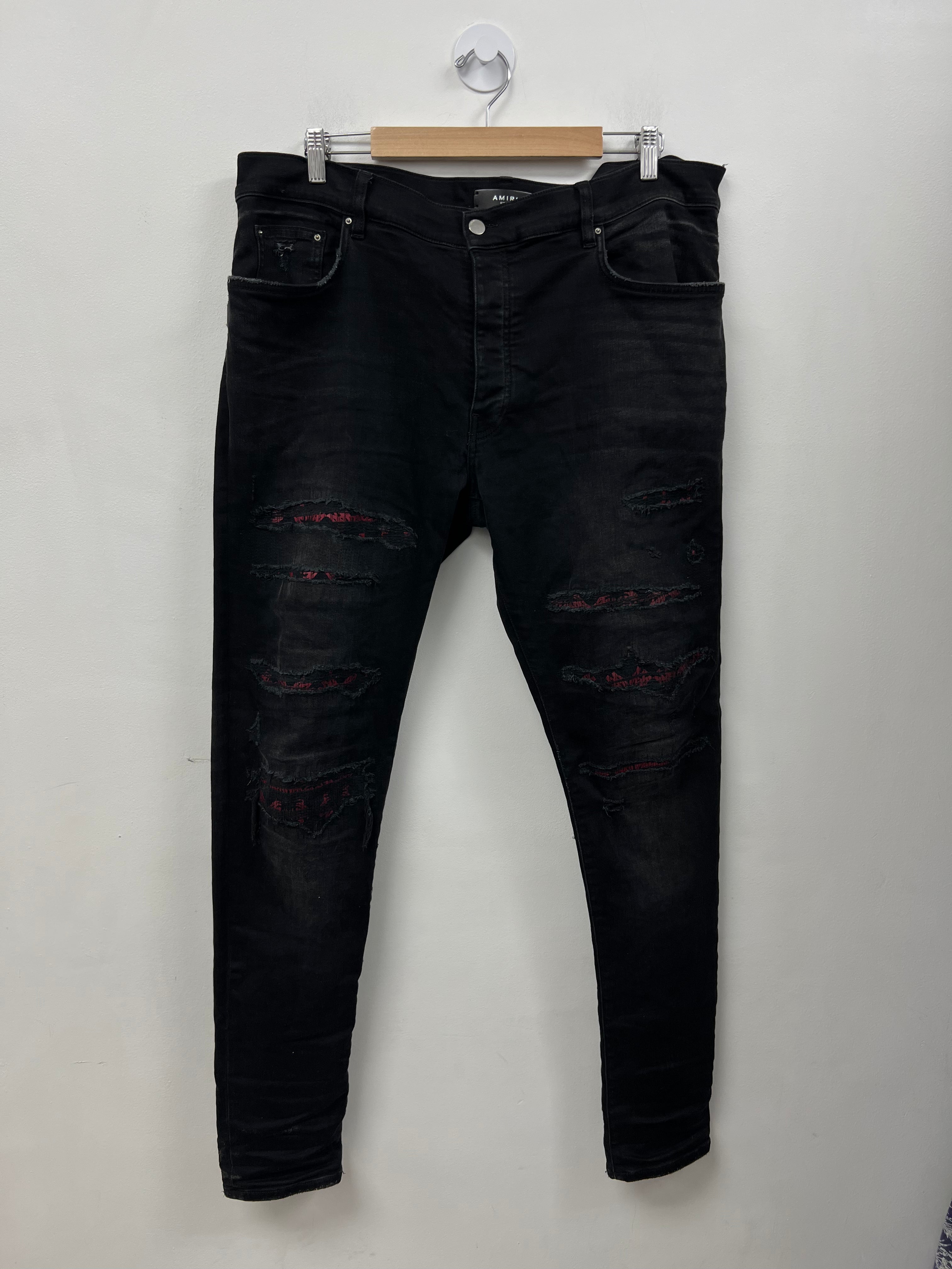 Amiri Black Wash MA Quad Thrasher Jeans