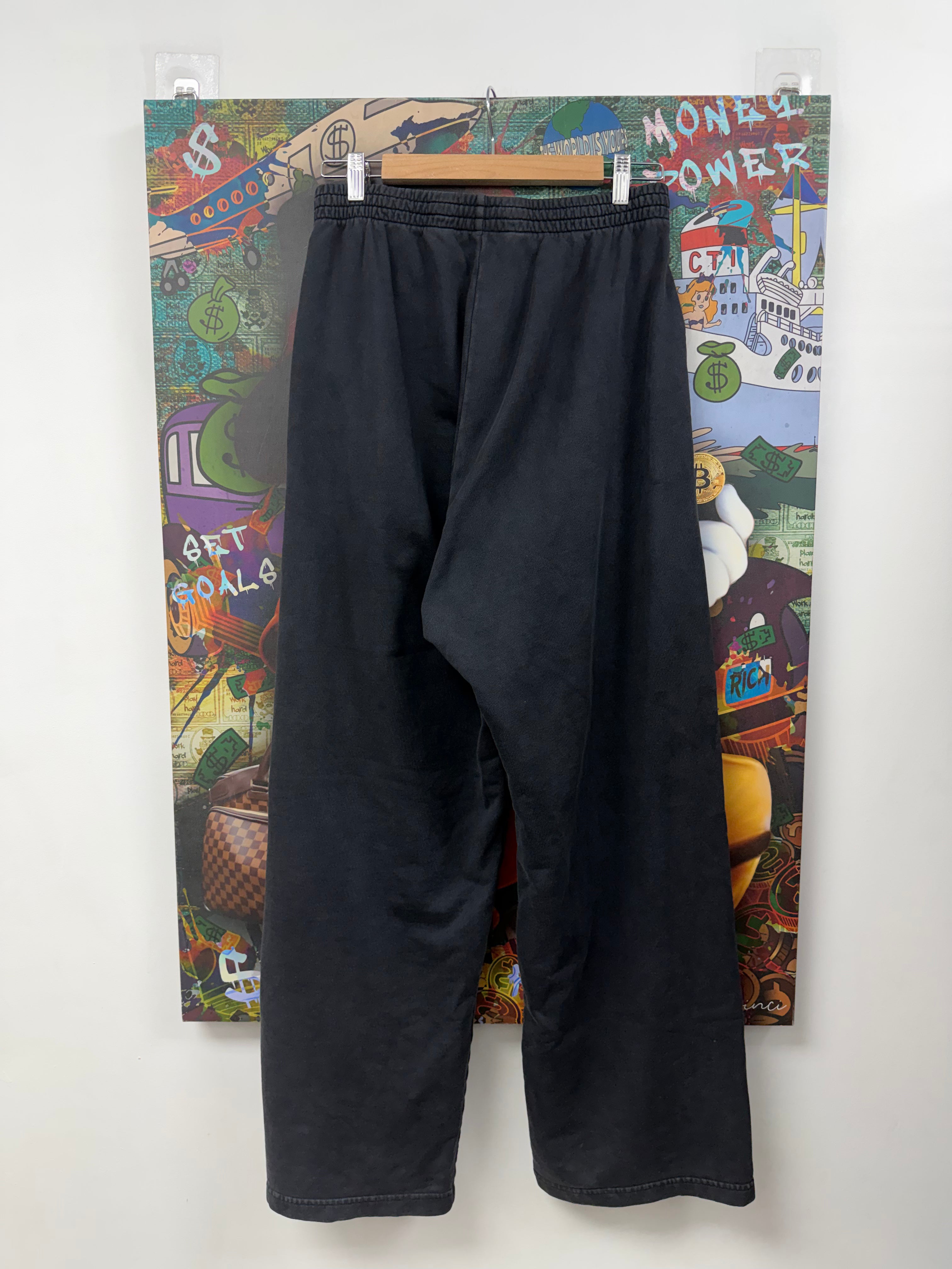 Balenciaga Black White Logo Sweatpants