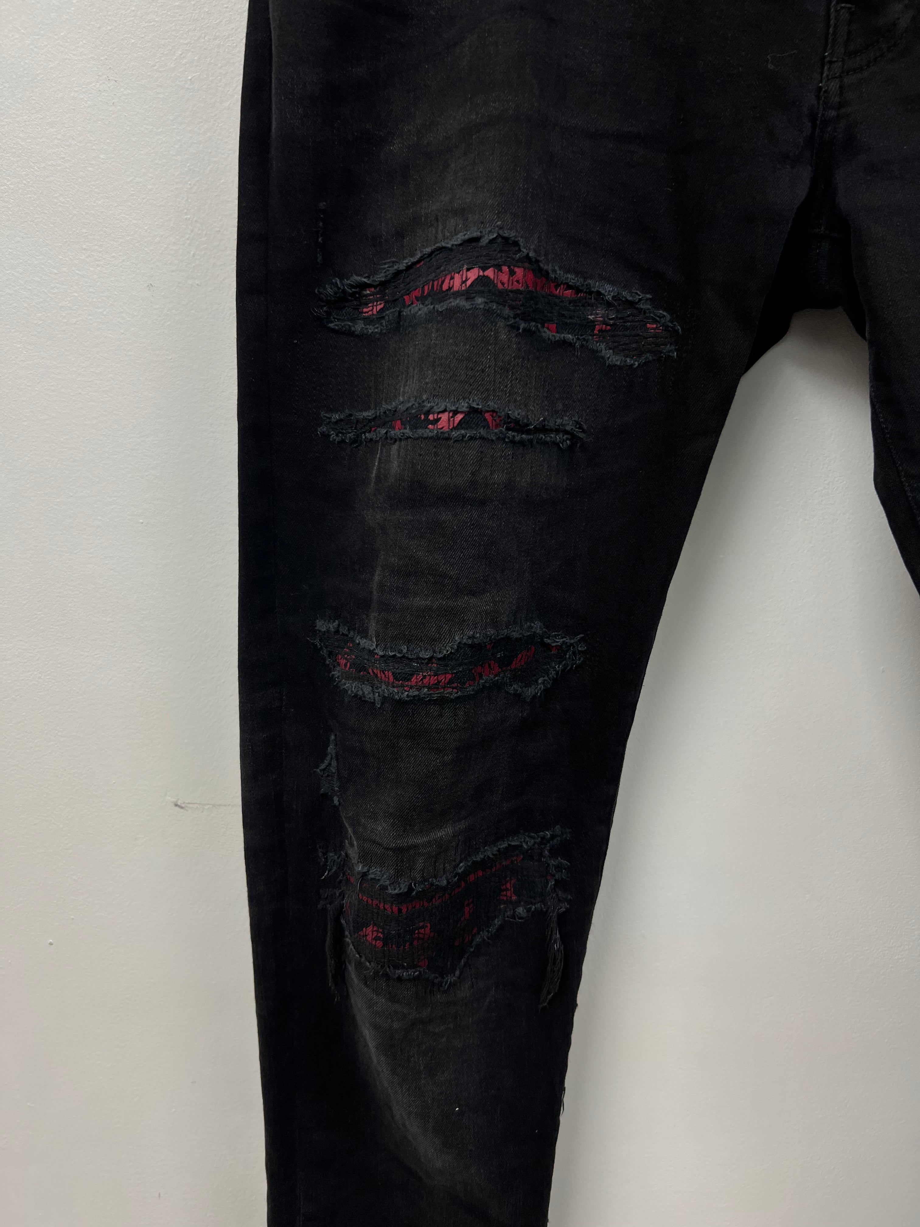 Amiri Black Wash MA Quad Thrasher Jeans