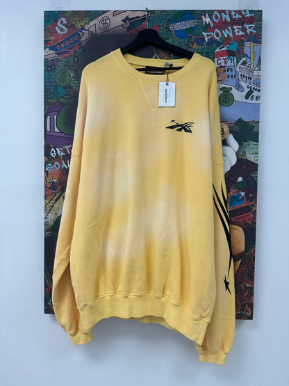 Hellstar Crewneck Yellow Black New Large