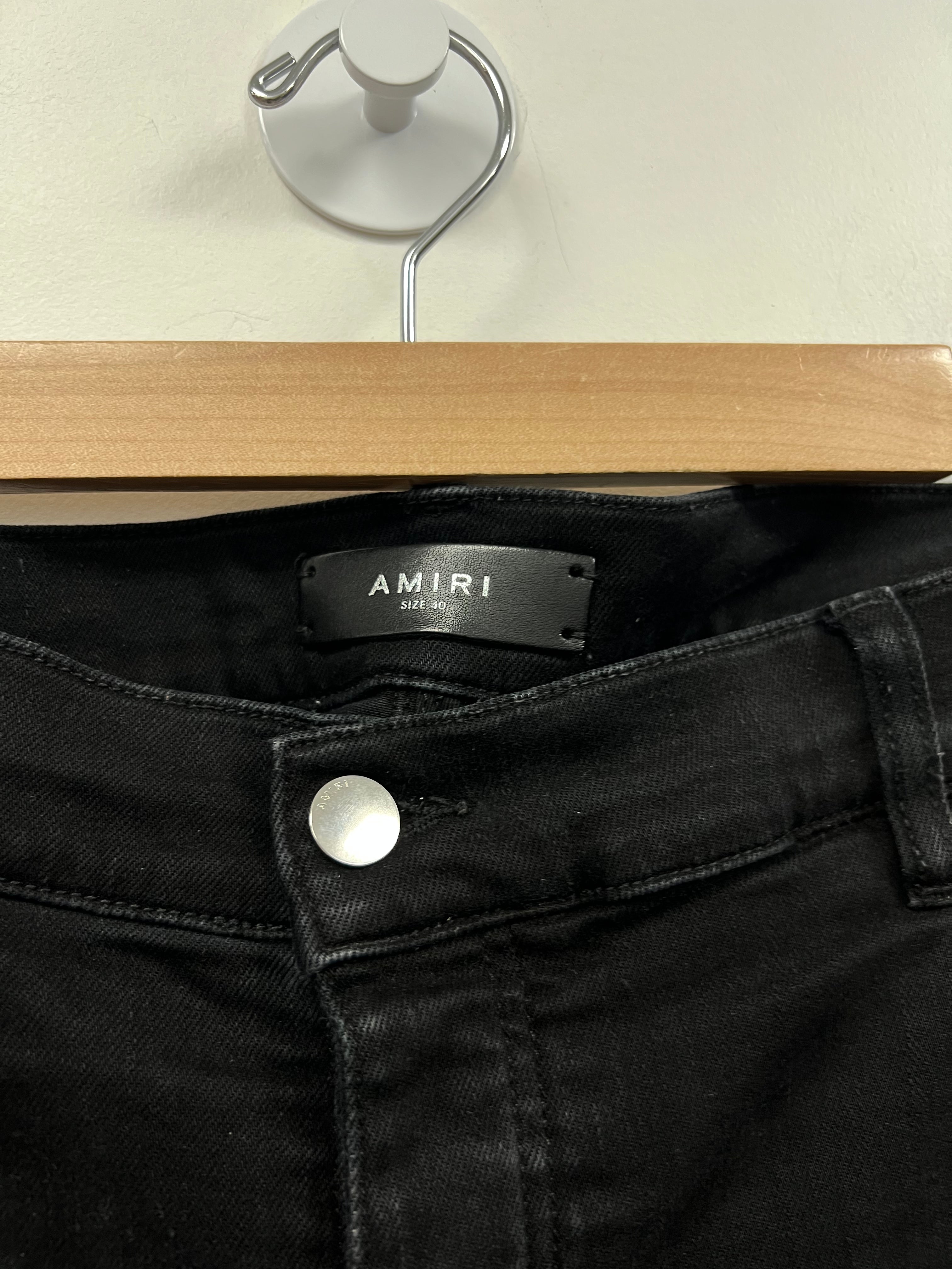 Amiri Black Wash MA Quad Thrasher Jeans