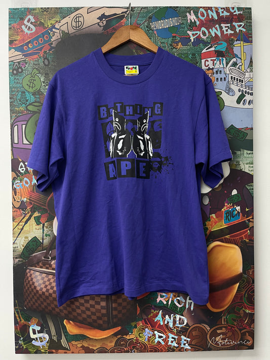 BAPE Relaxed Shark Tee Purple New In Plastic