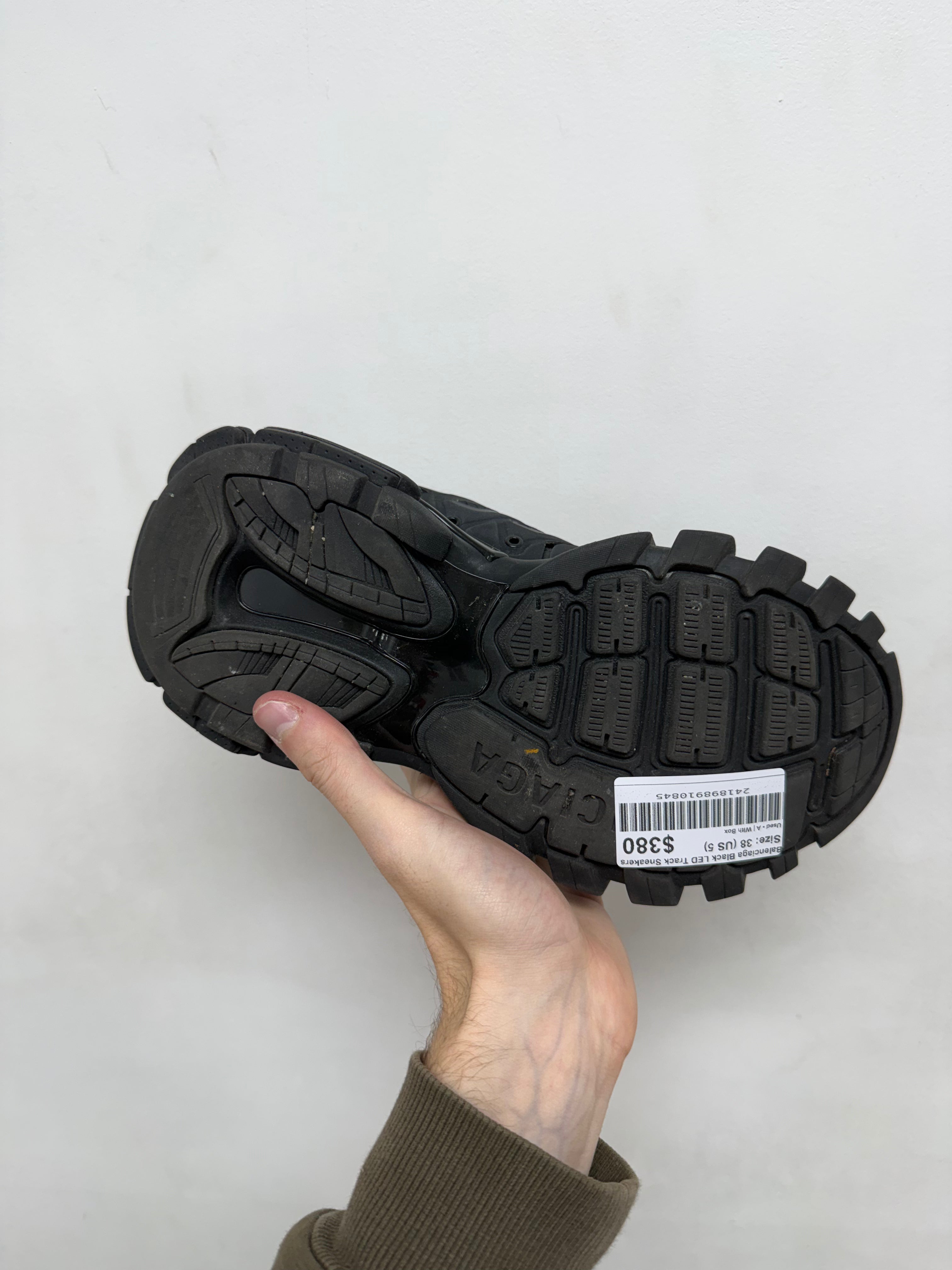Balenciaga Black LED Track Sneakers