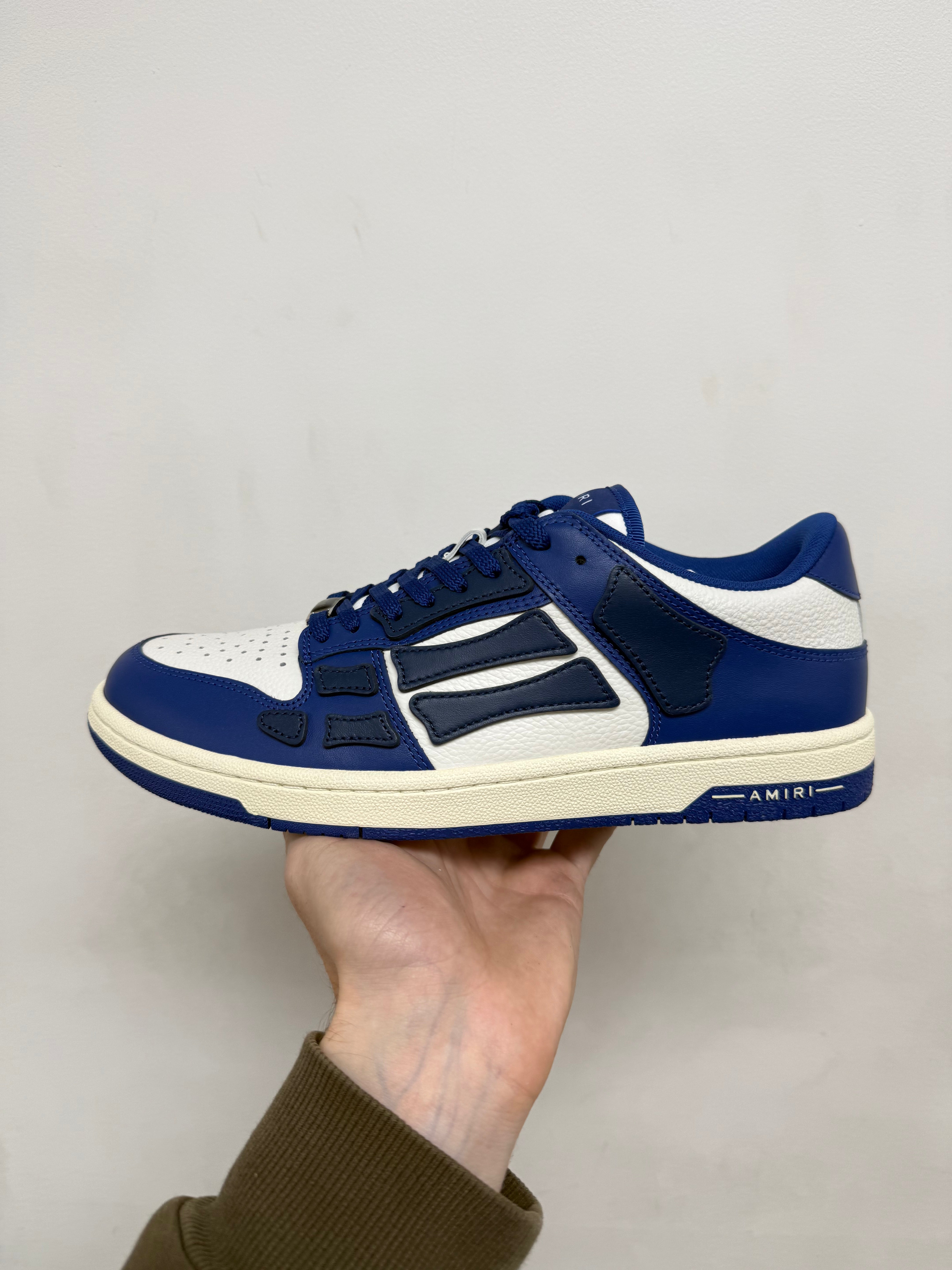 Amiri Blue White Skel-Top Low Sneakers