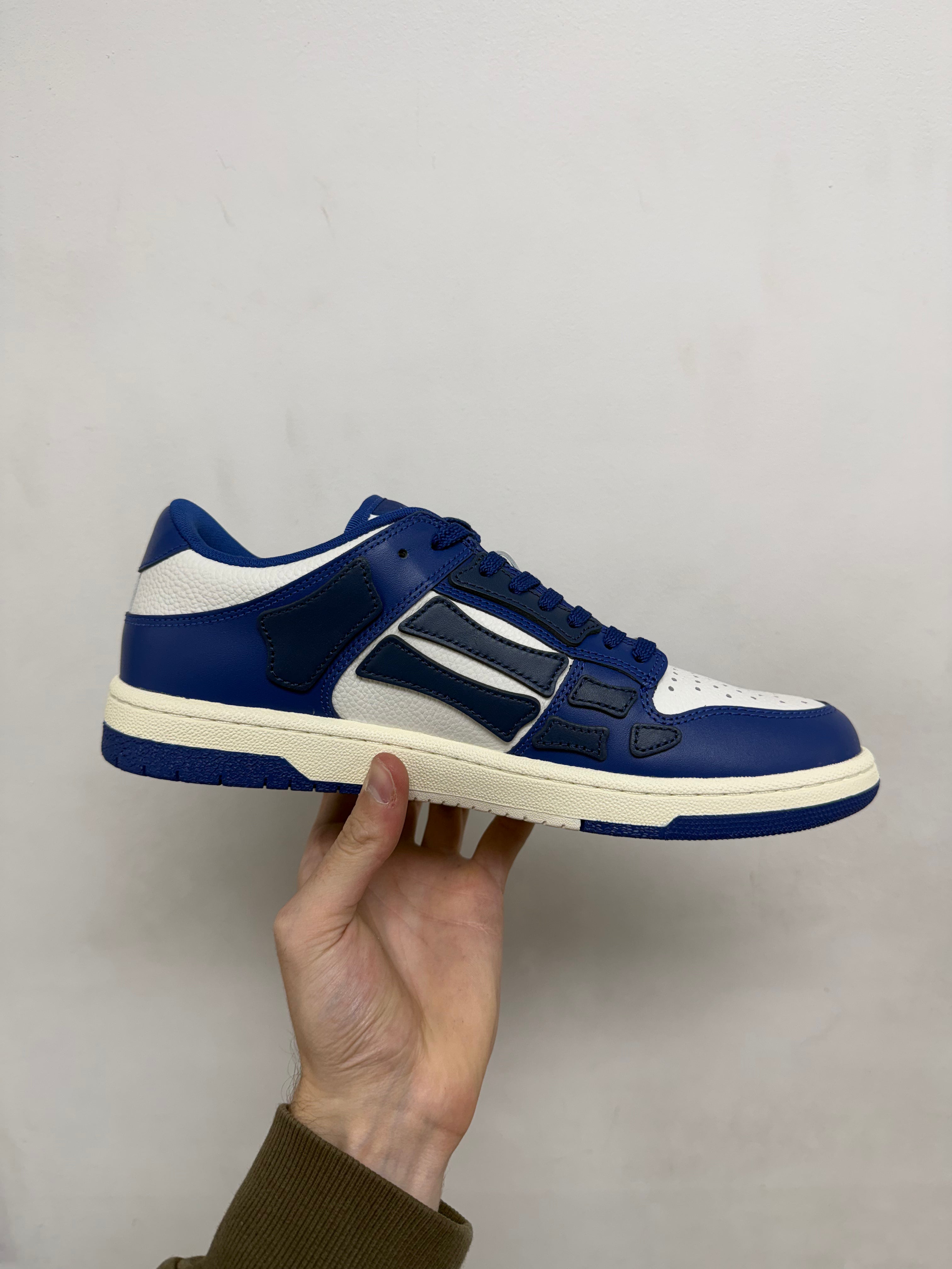 Amiri Blue White Skel-Top Low Sneakers