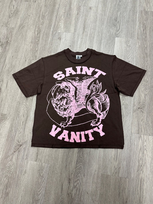 Saint Vanity Griffin Tee Brown Pink