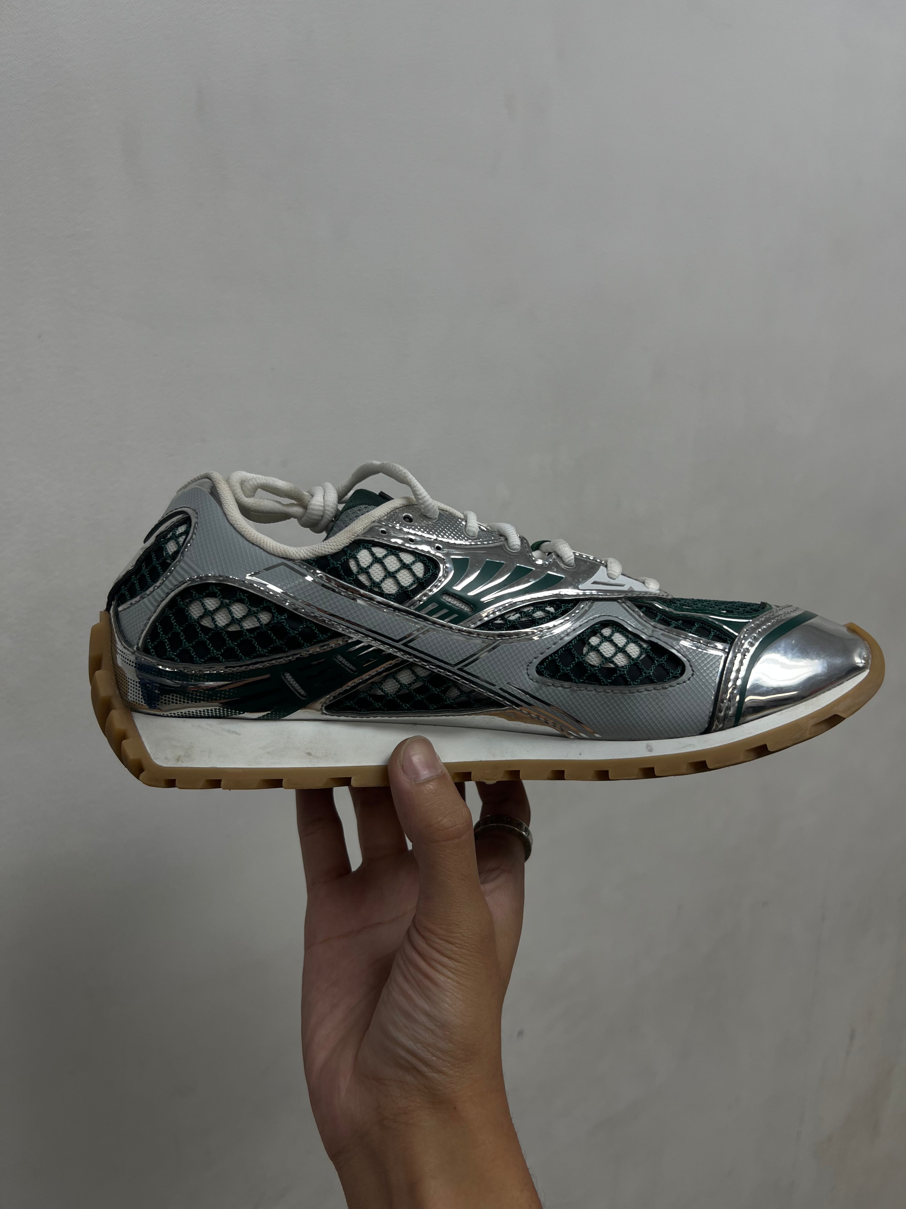 Bottega Veneta Billiard Green Orbit Sneakers