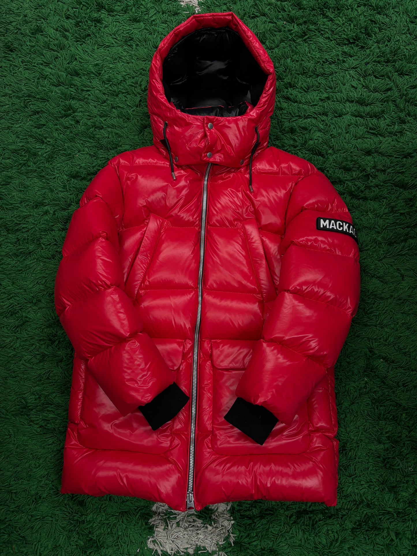 Mackage Puffer Jacket Red Used 40 (Small) N/A