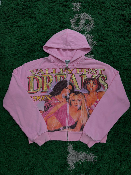 Vale Forever Dreams Zip Up Pink (M L XL) New