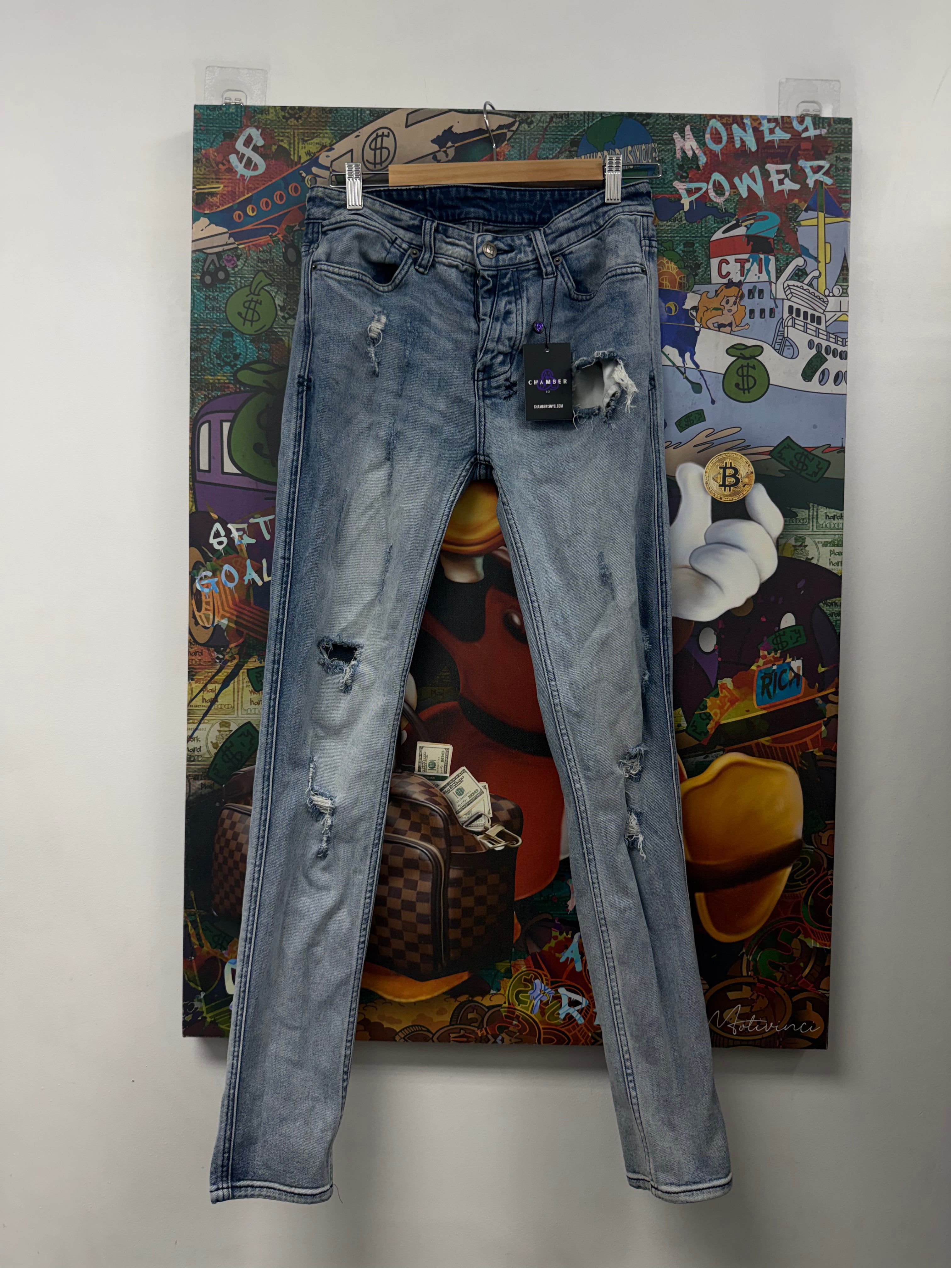 Ksubi Light Wash Ripped Jeans