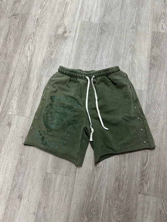 Saint Vanity Terry Cloth Green Shorts (S-XXL) New
