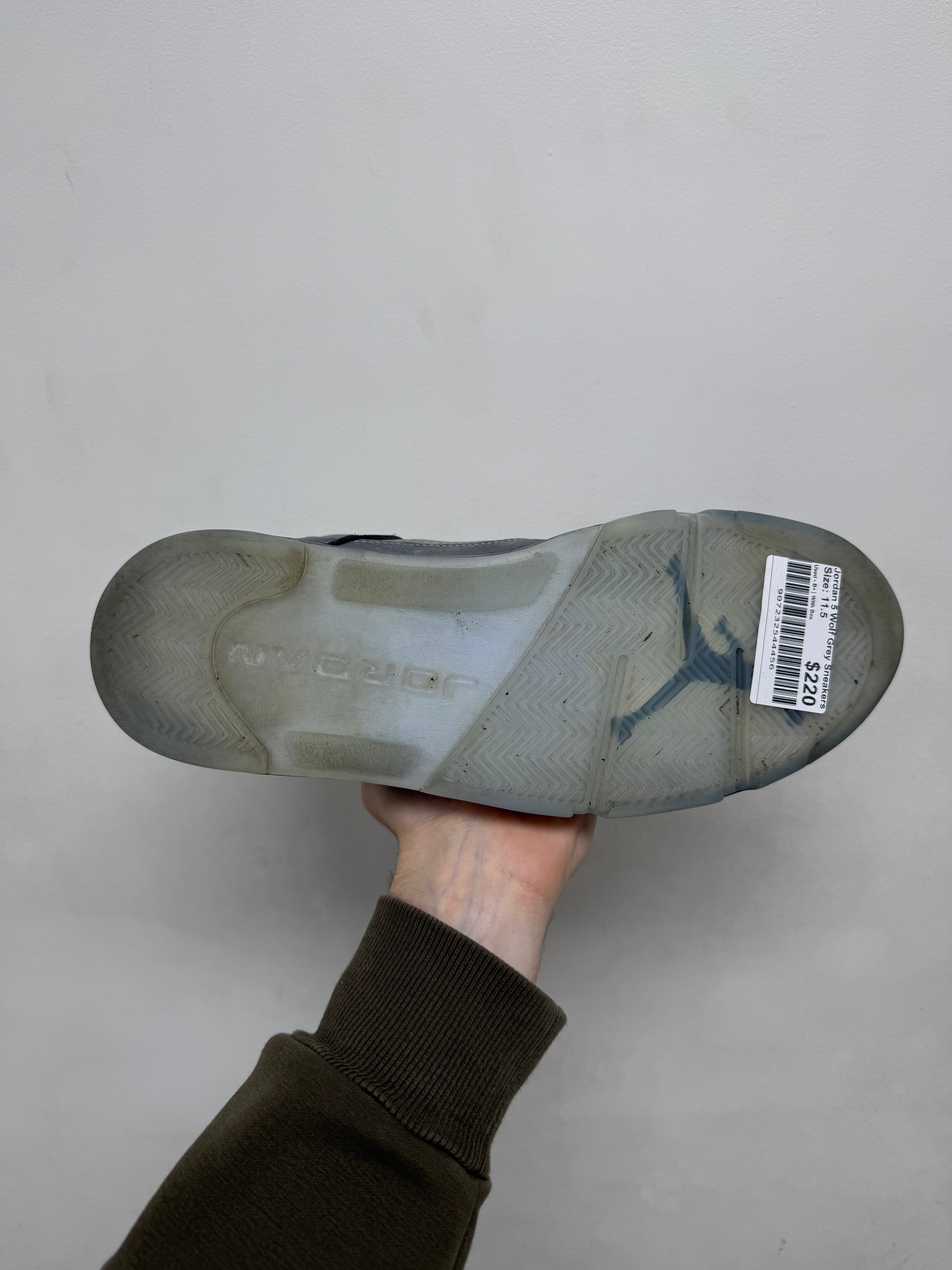 Jordan 5 Wolf Grey Sneakers