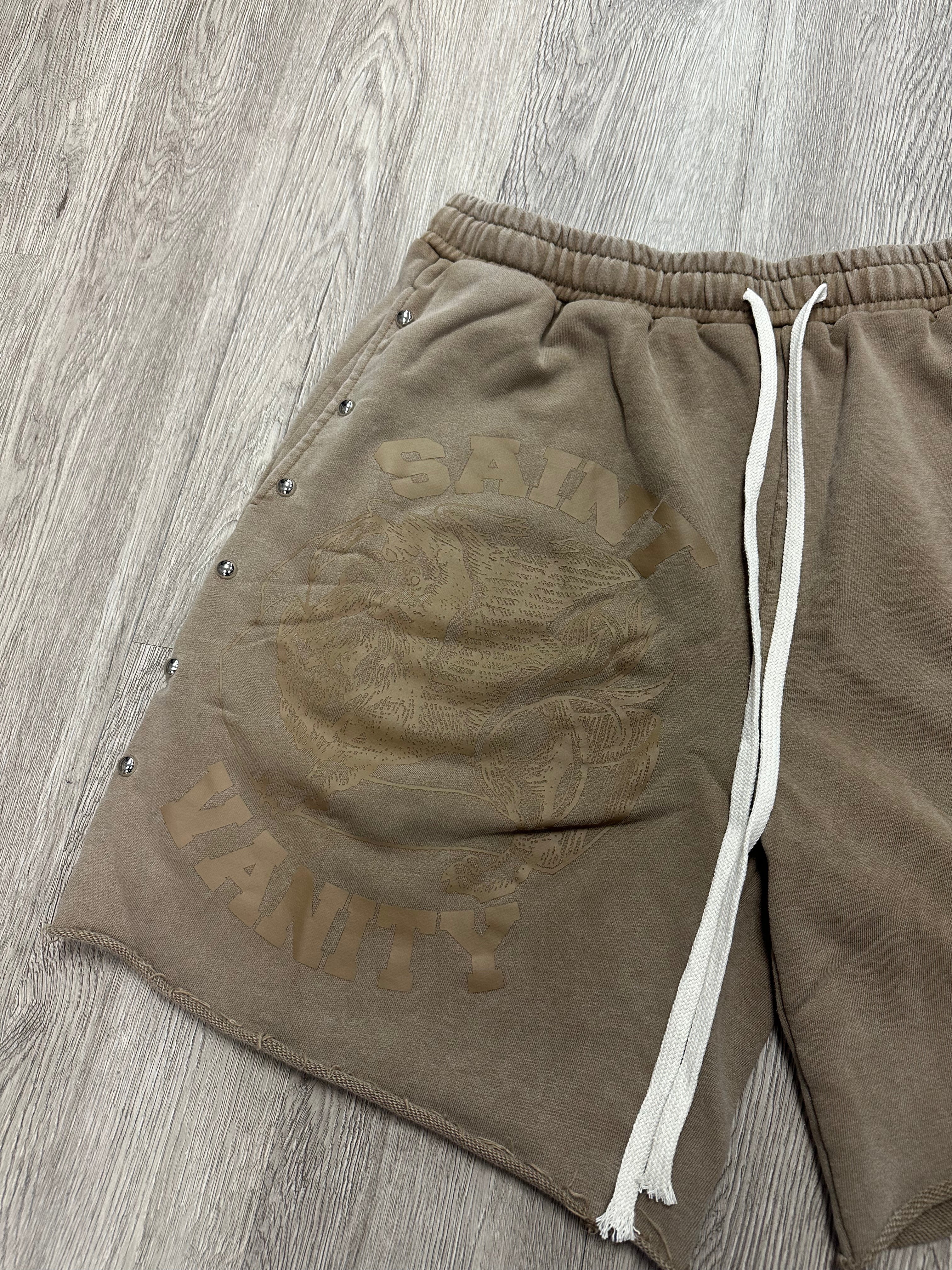 Saint Vanity Terry Cloth Wheat Shorts (S-XXL) New