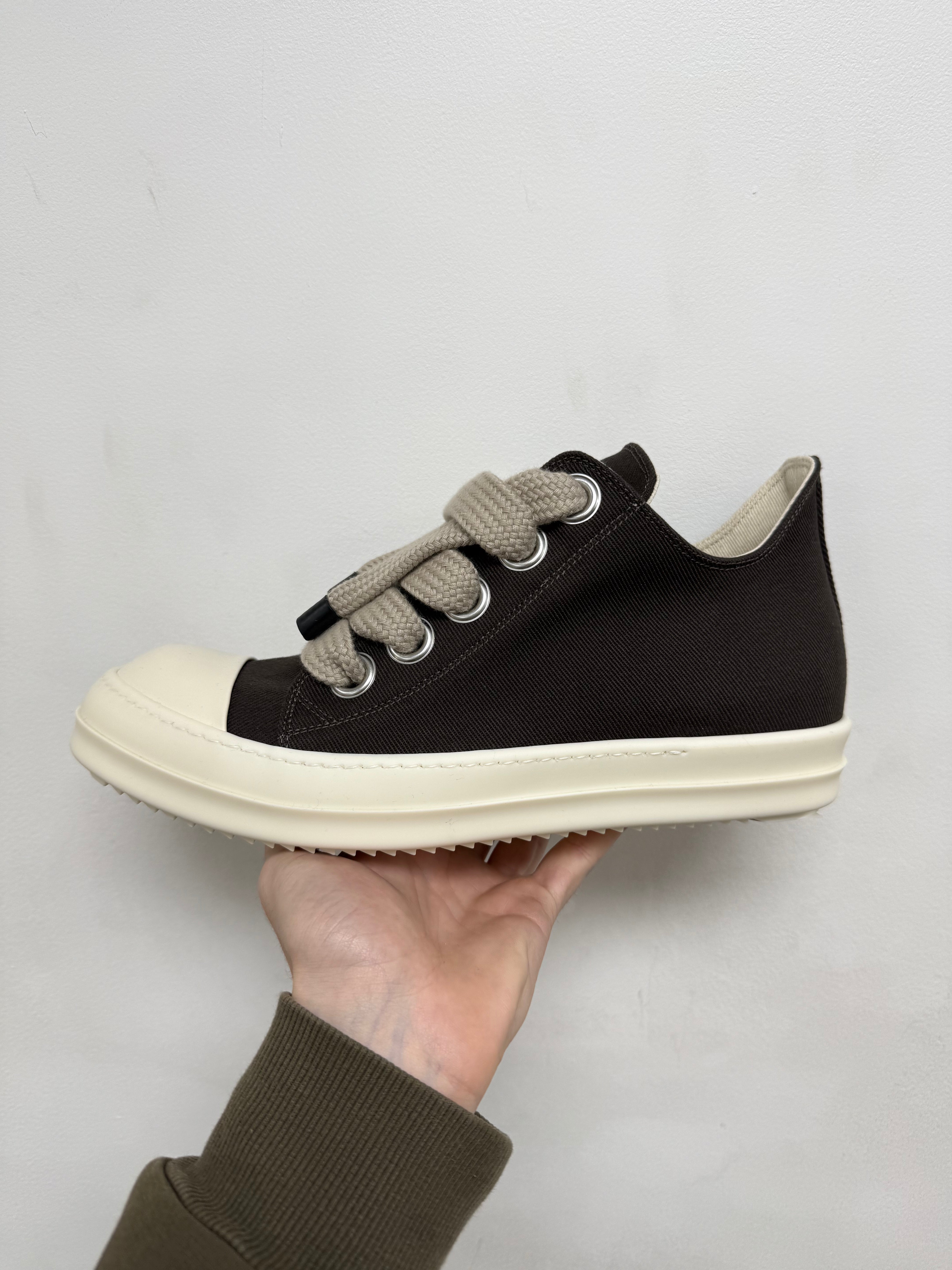 Rick Owens Dark Dust Jumbo Lace Low Sneakers
