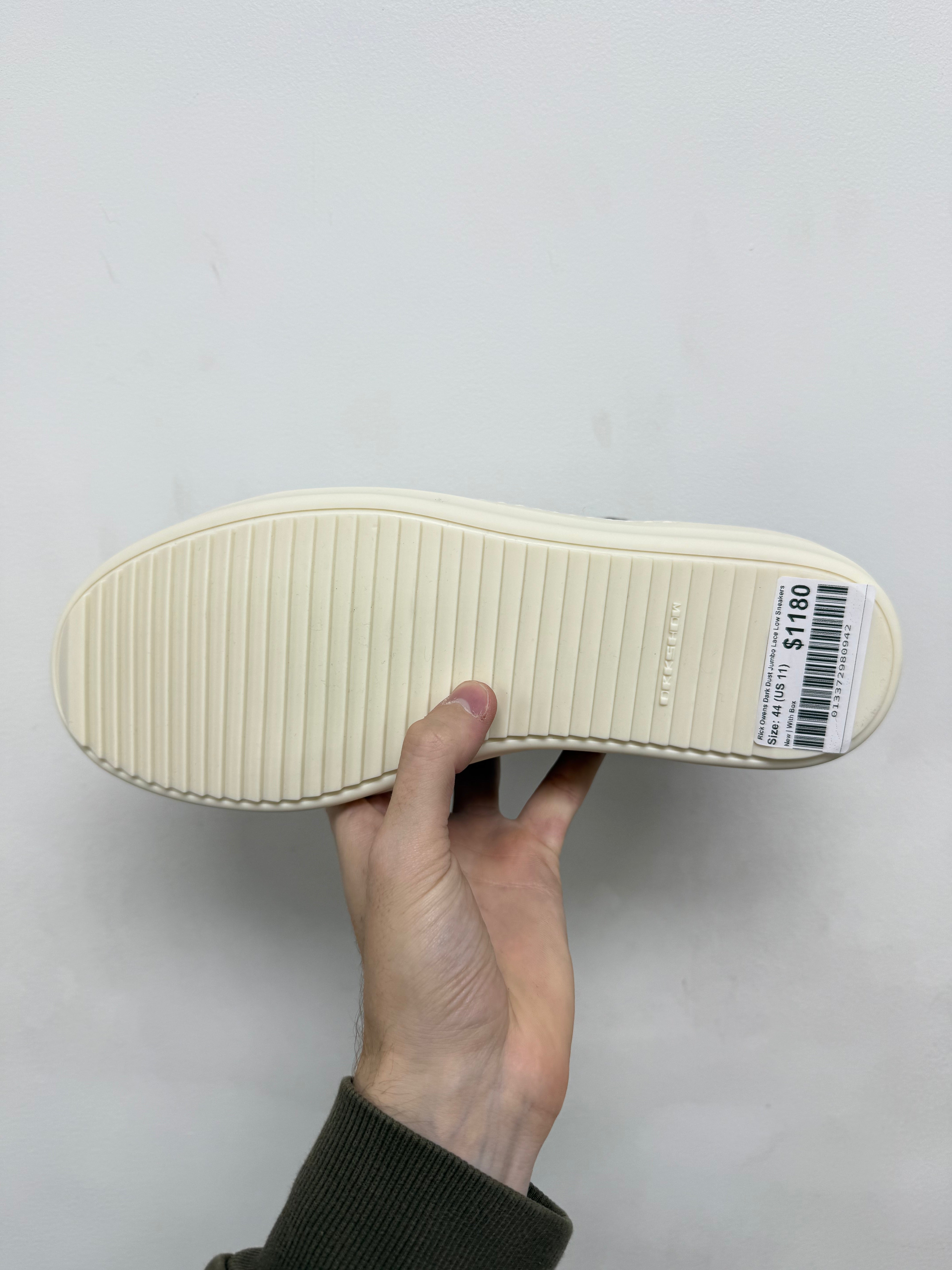 Rick Owens Dark Dust Jumbo Lace Low Sneakers