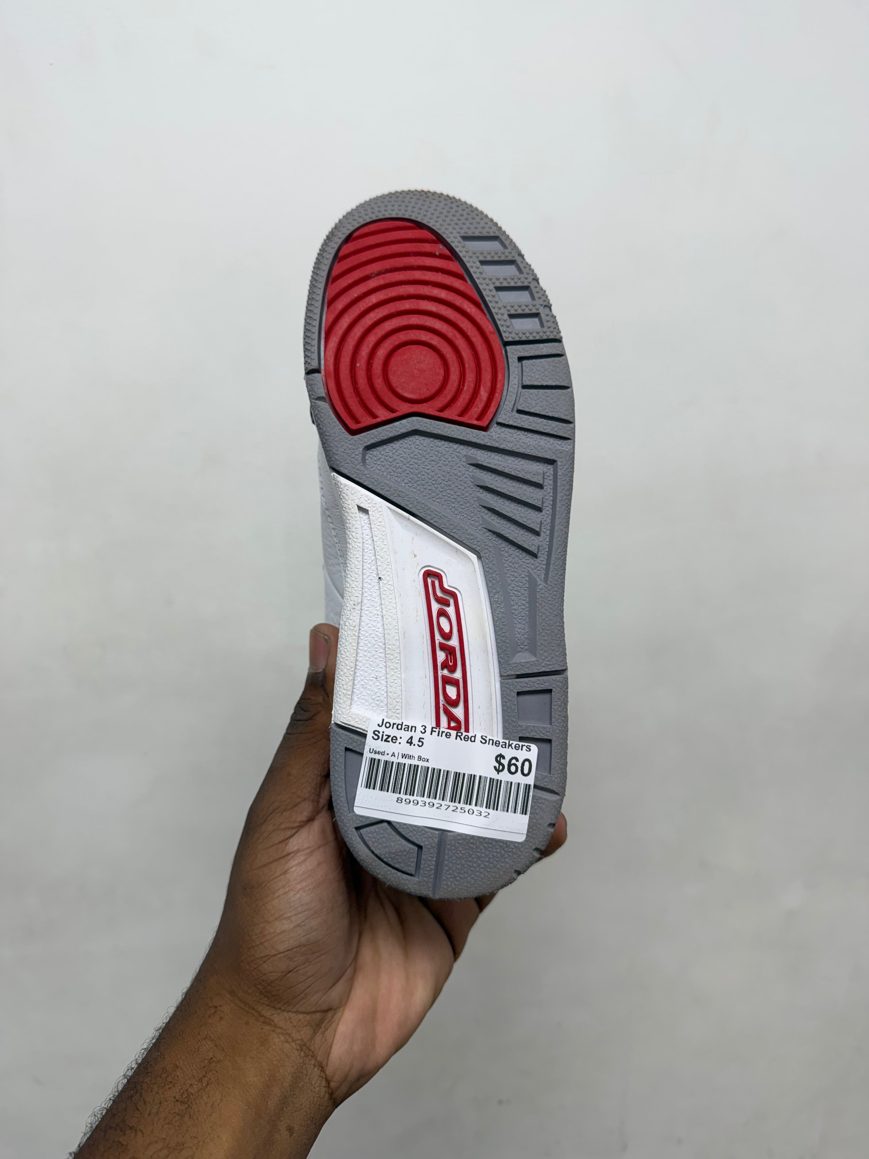 Jordan 3 Fire Red Sneakers