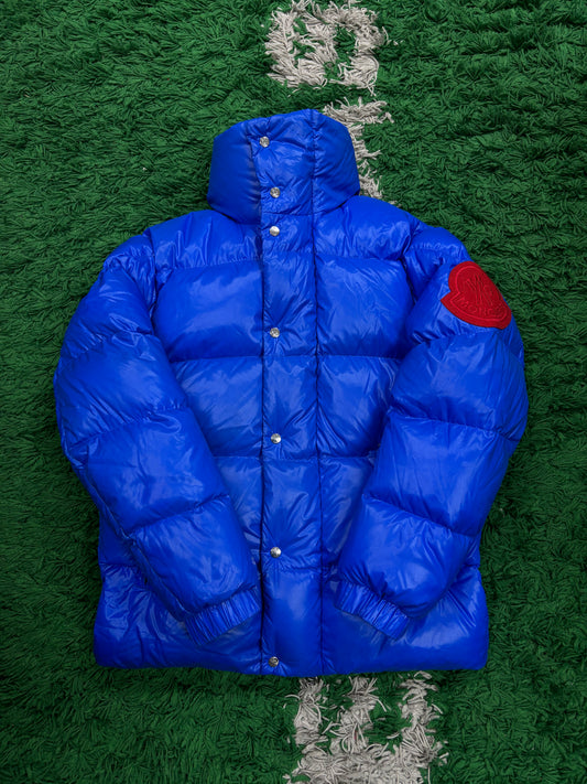 Moncler Puffer Jacket Blue Red Patch Used 0 (XS) N/A