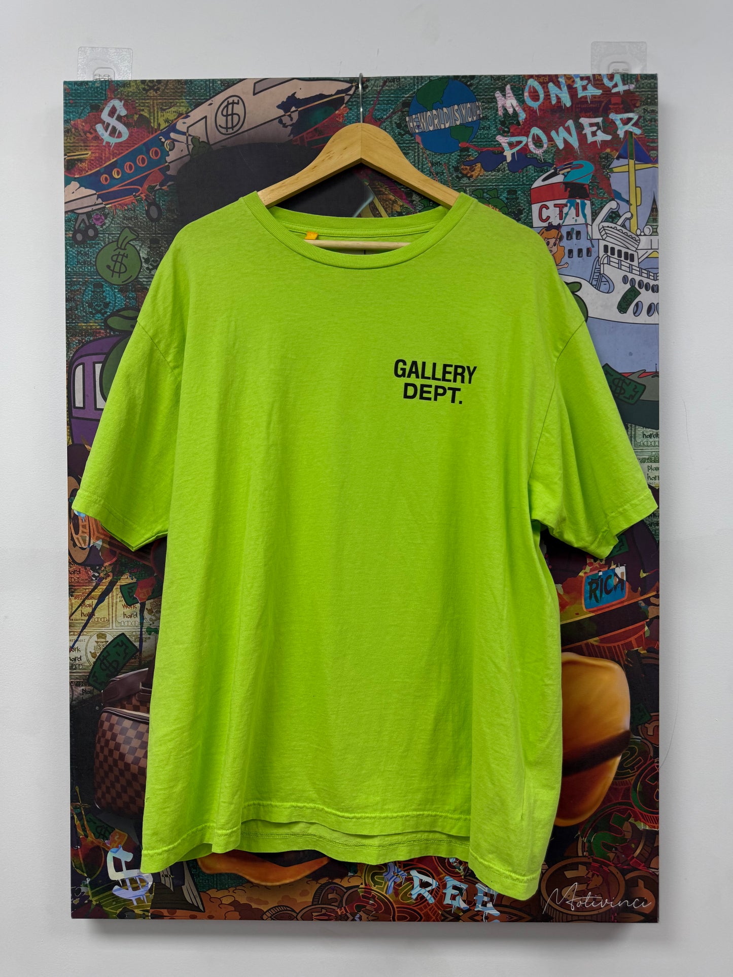 Gallery Dept Tee Lime New Large With Tags