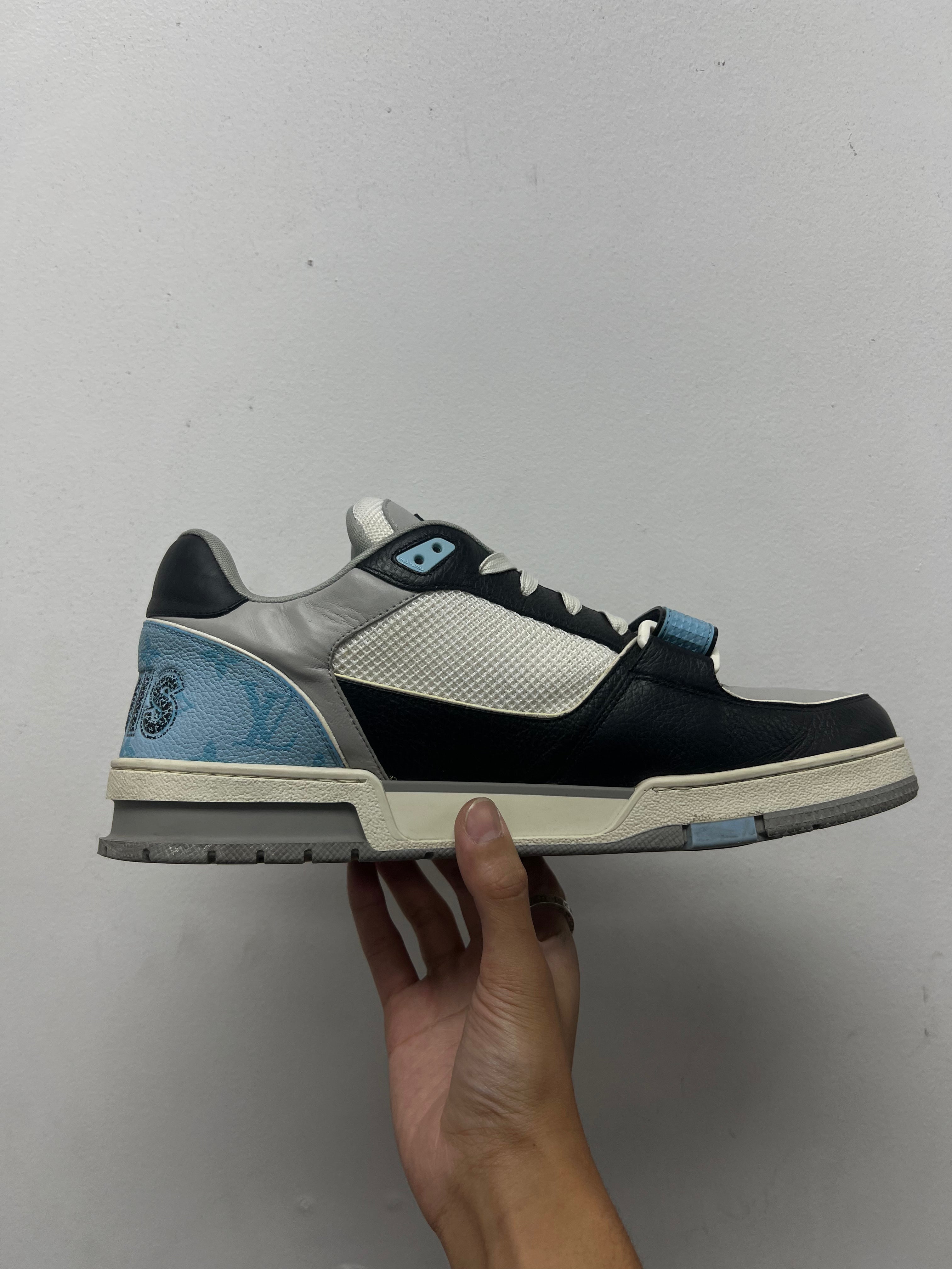 Louis Vuitton Baby Blue Strap Trainer Sneakers