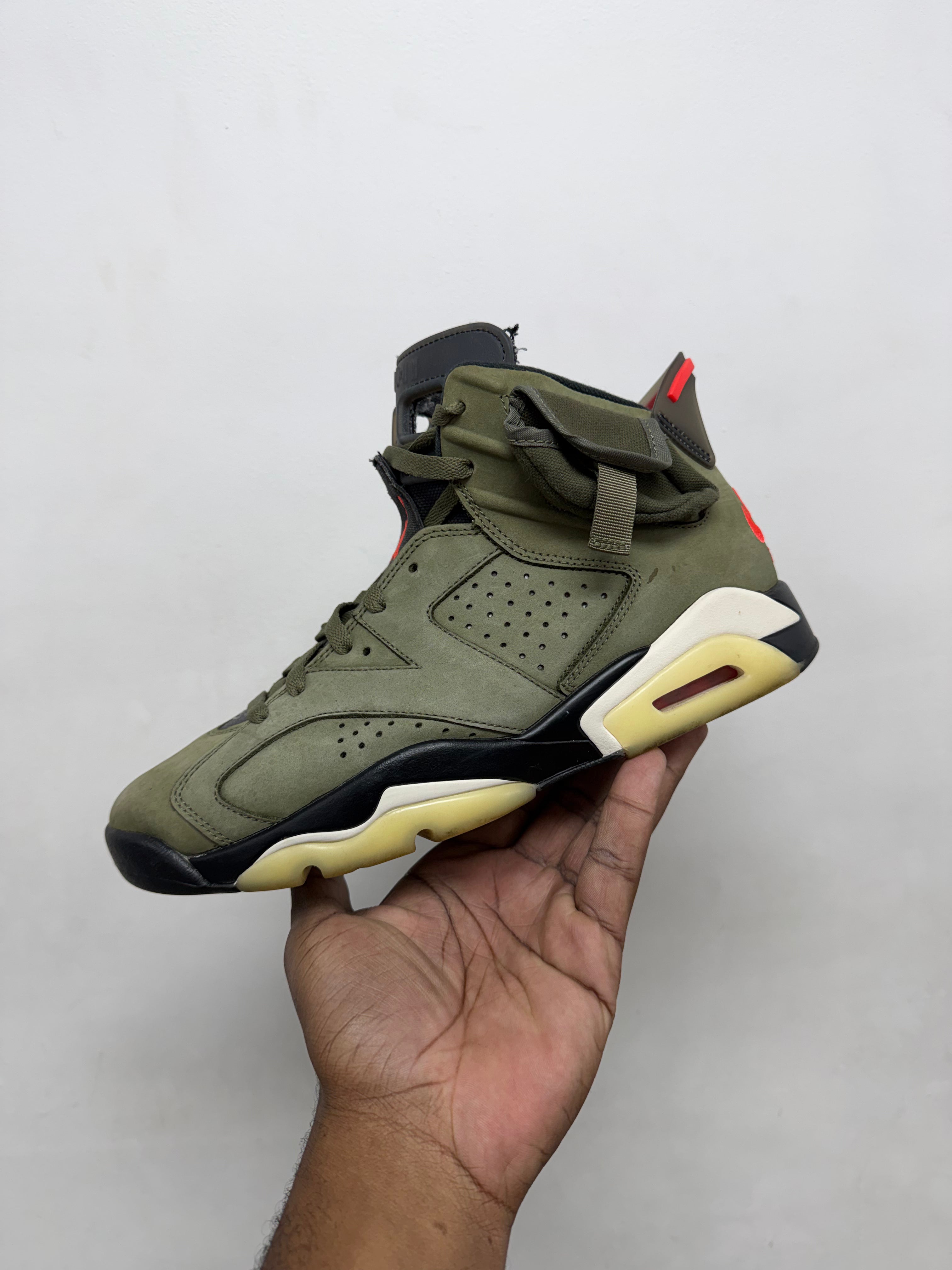 Jordan 6 Travis Scott Olive Sneakers