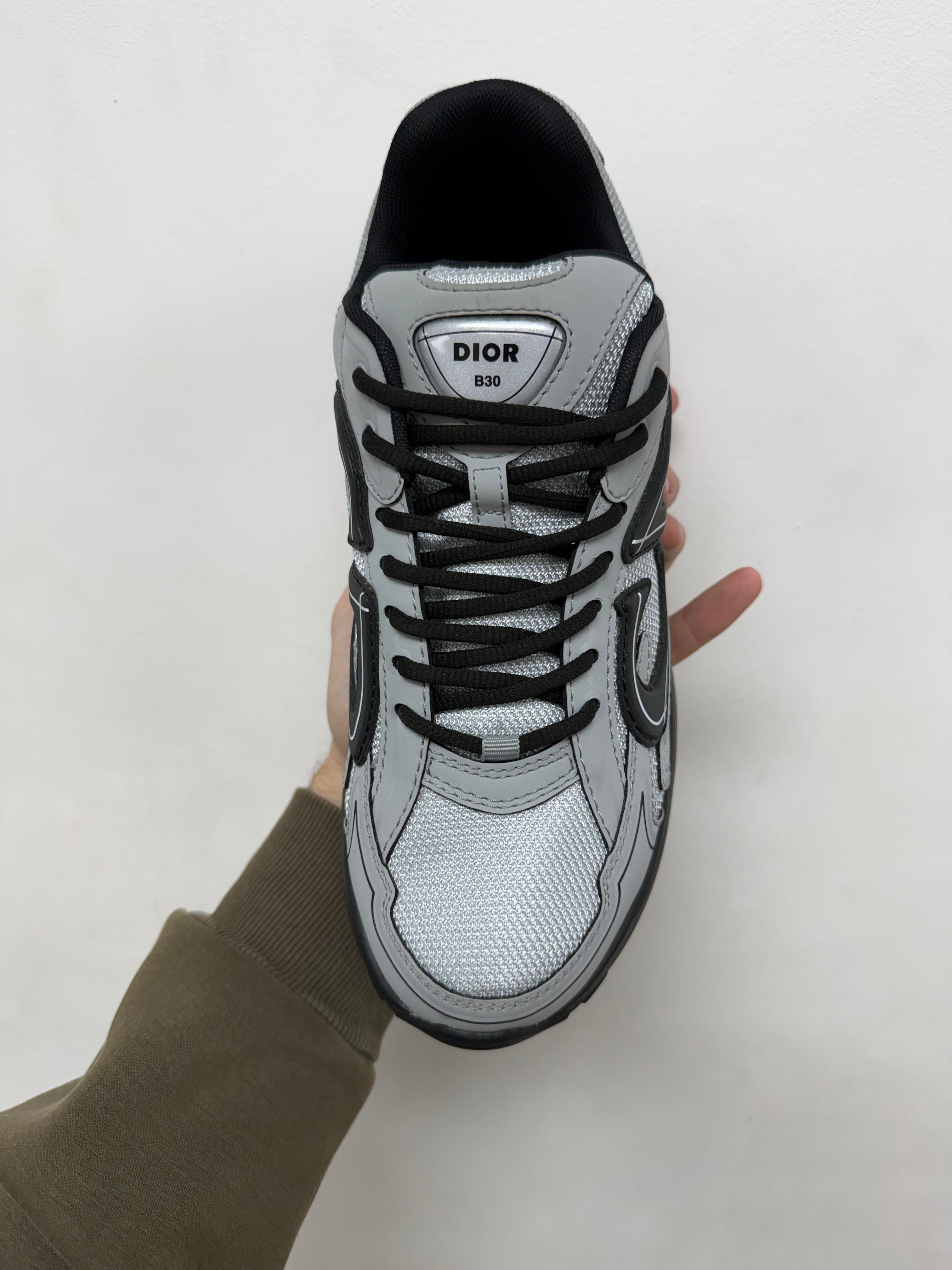 Dior B30 Grey Black Sneakers