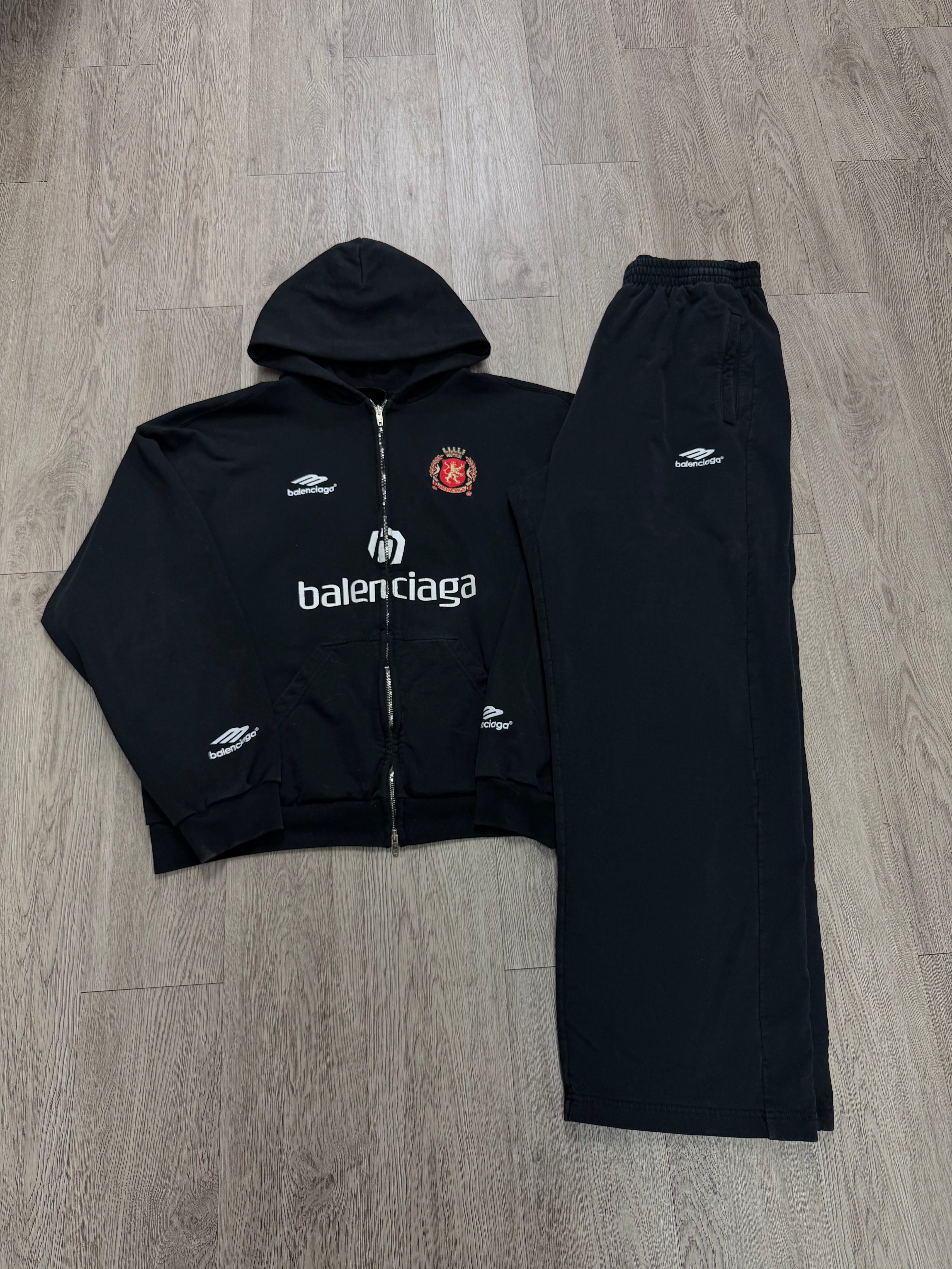 Balenciaga Black Soccer Sweatsuit