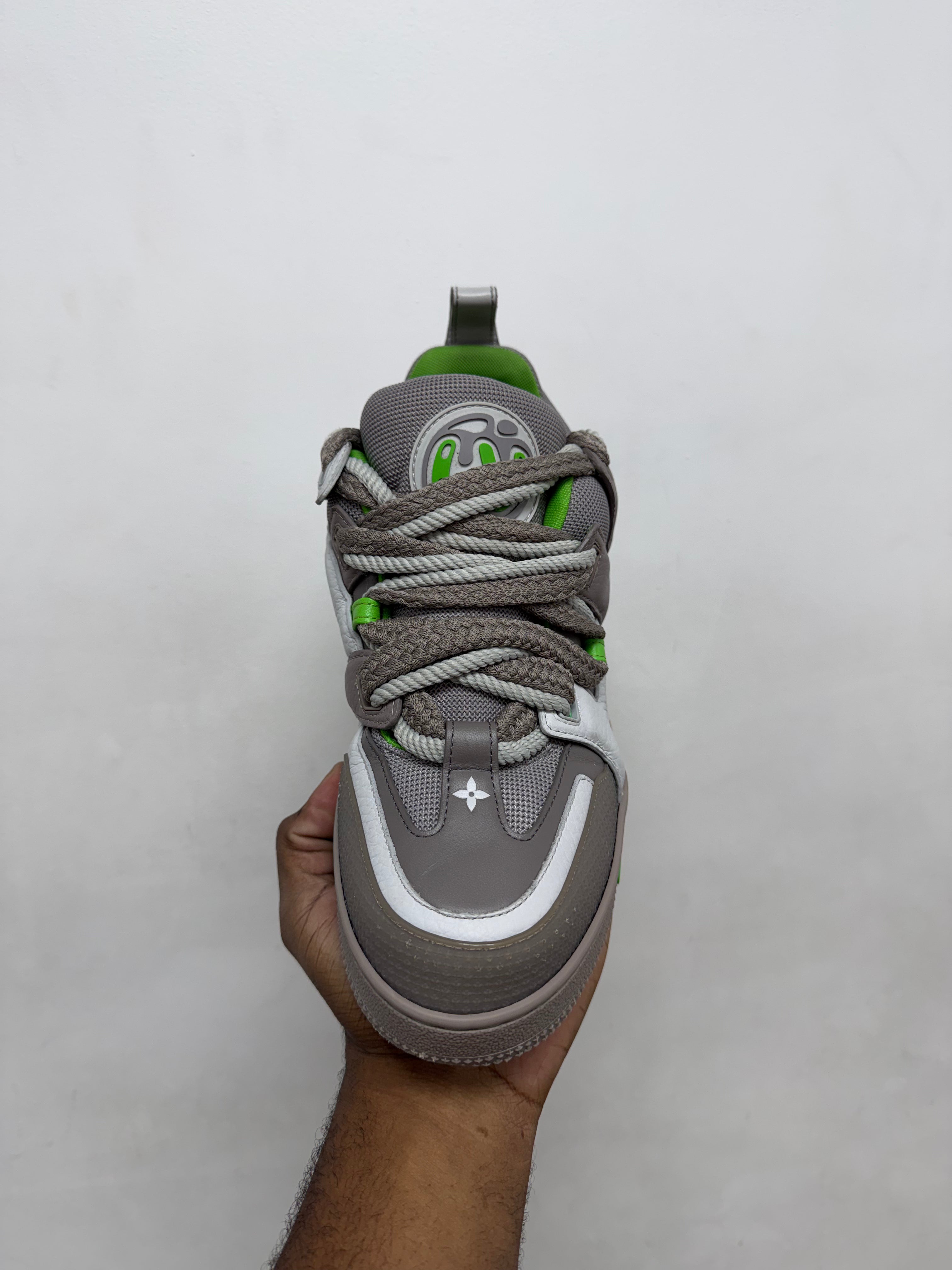 Louis Vuitton Grey Green Skate Sneakers