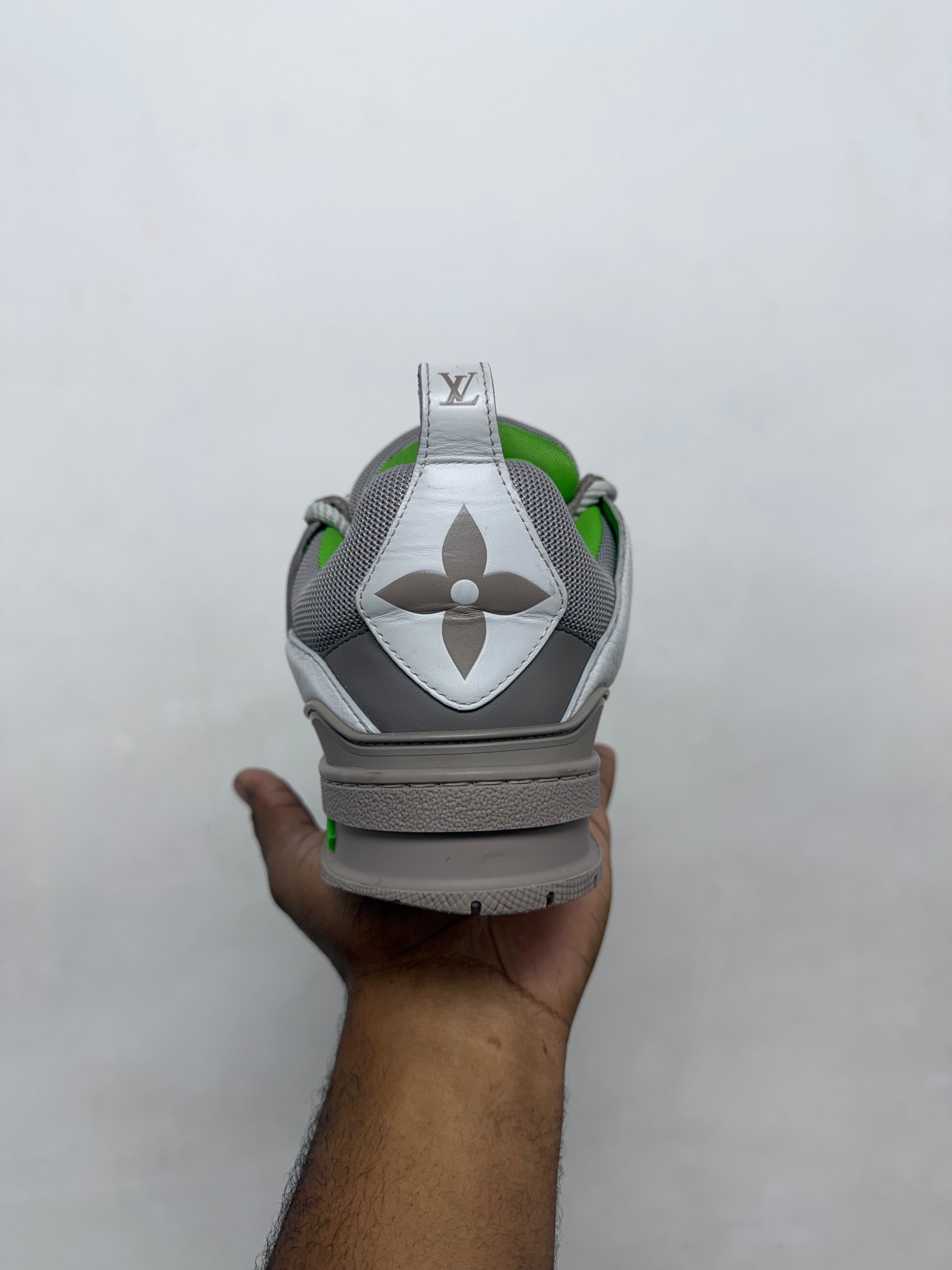 Louis Vuitton Grey Green Skate Sneakers