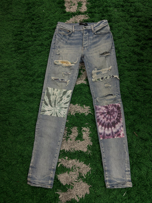 Amiri Jeans Lightwash Tye Dye Thrasher  Used 31