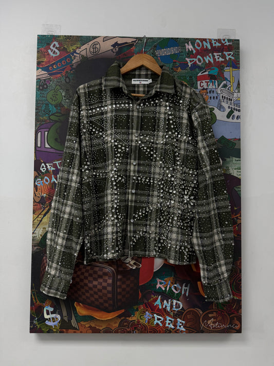 Vale Forever Campfire Flannel Green New (S XL) New