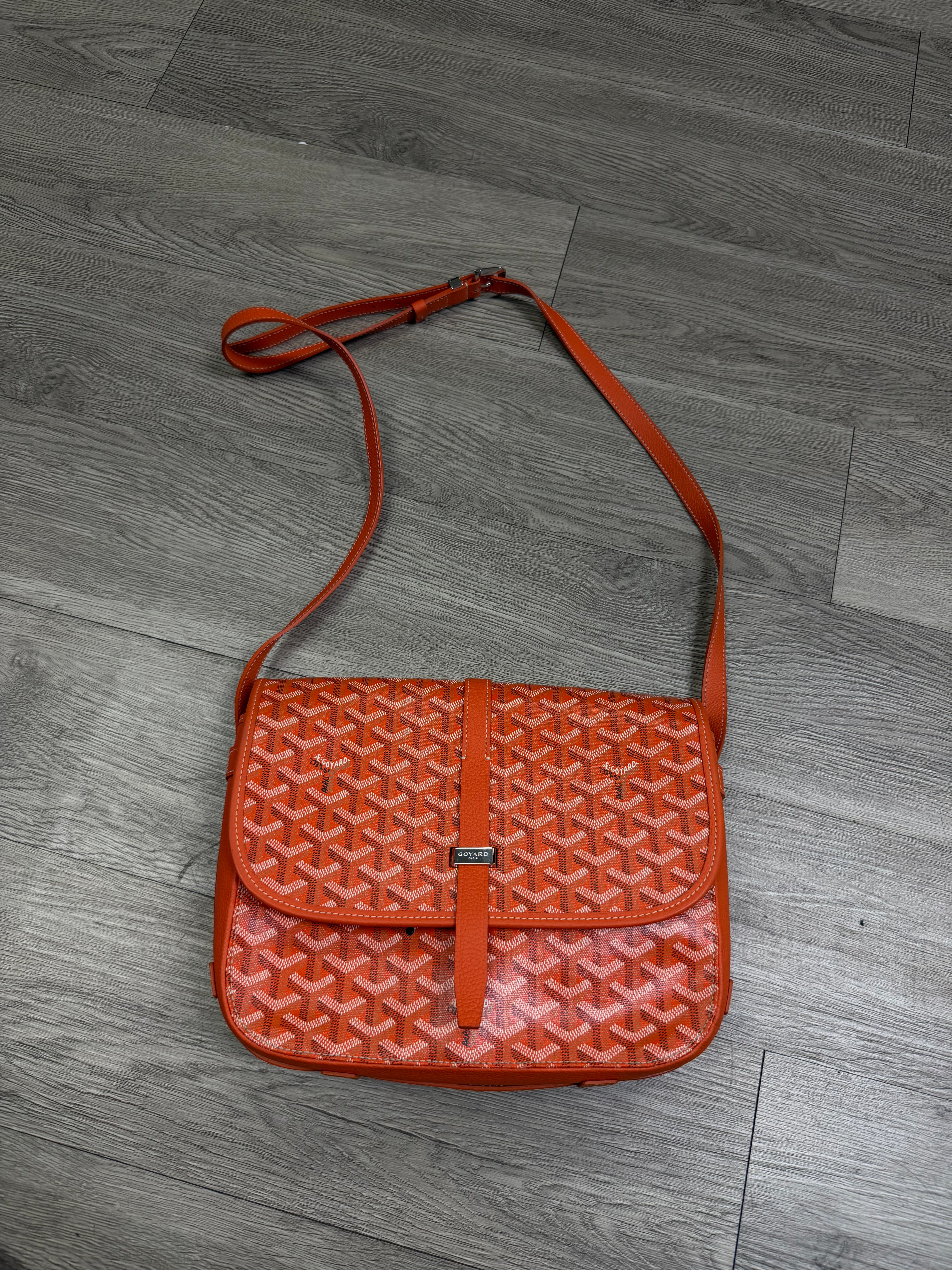 Goyard Orange Belvedere (GM) Bag