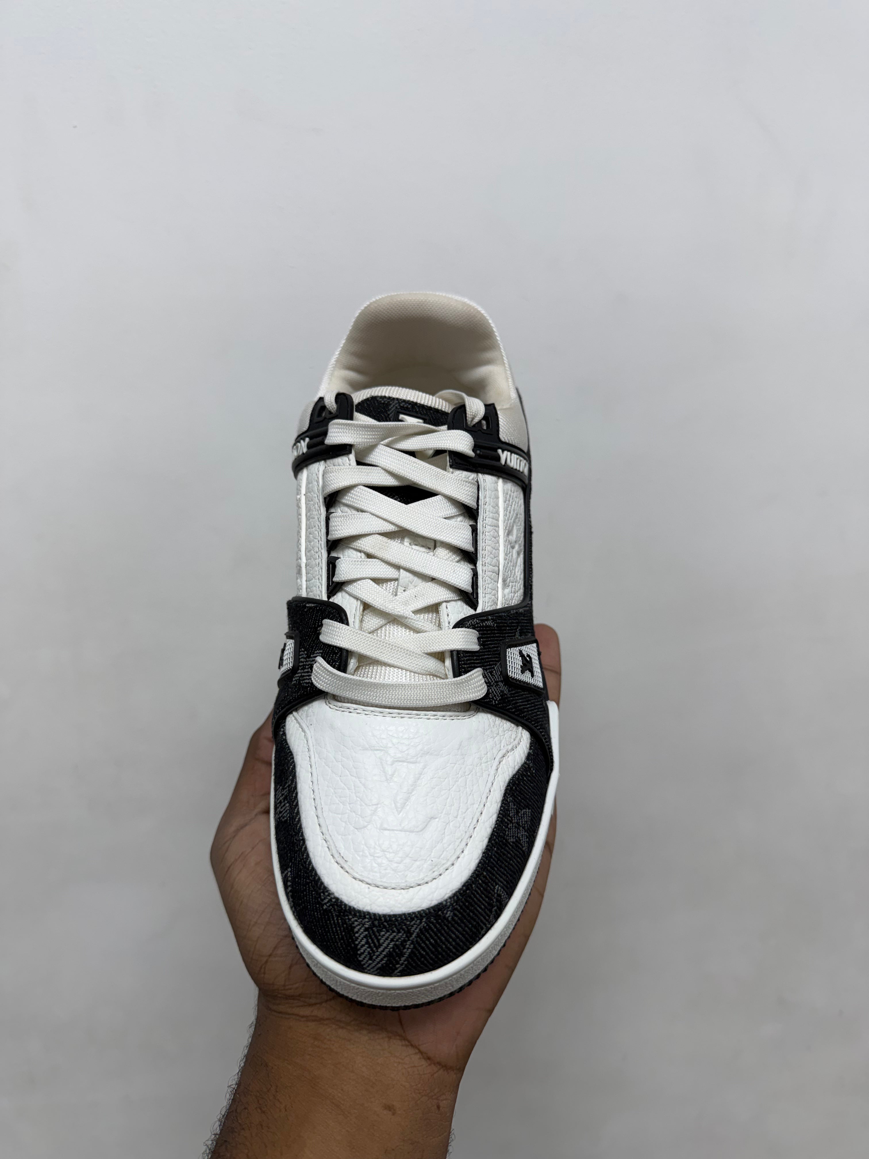 Louis Vuitton Black Monogram Trainer Sneakers
