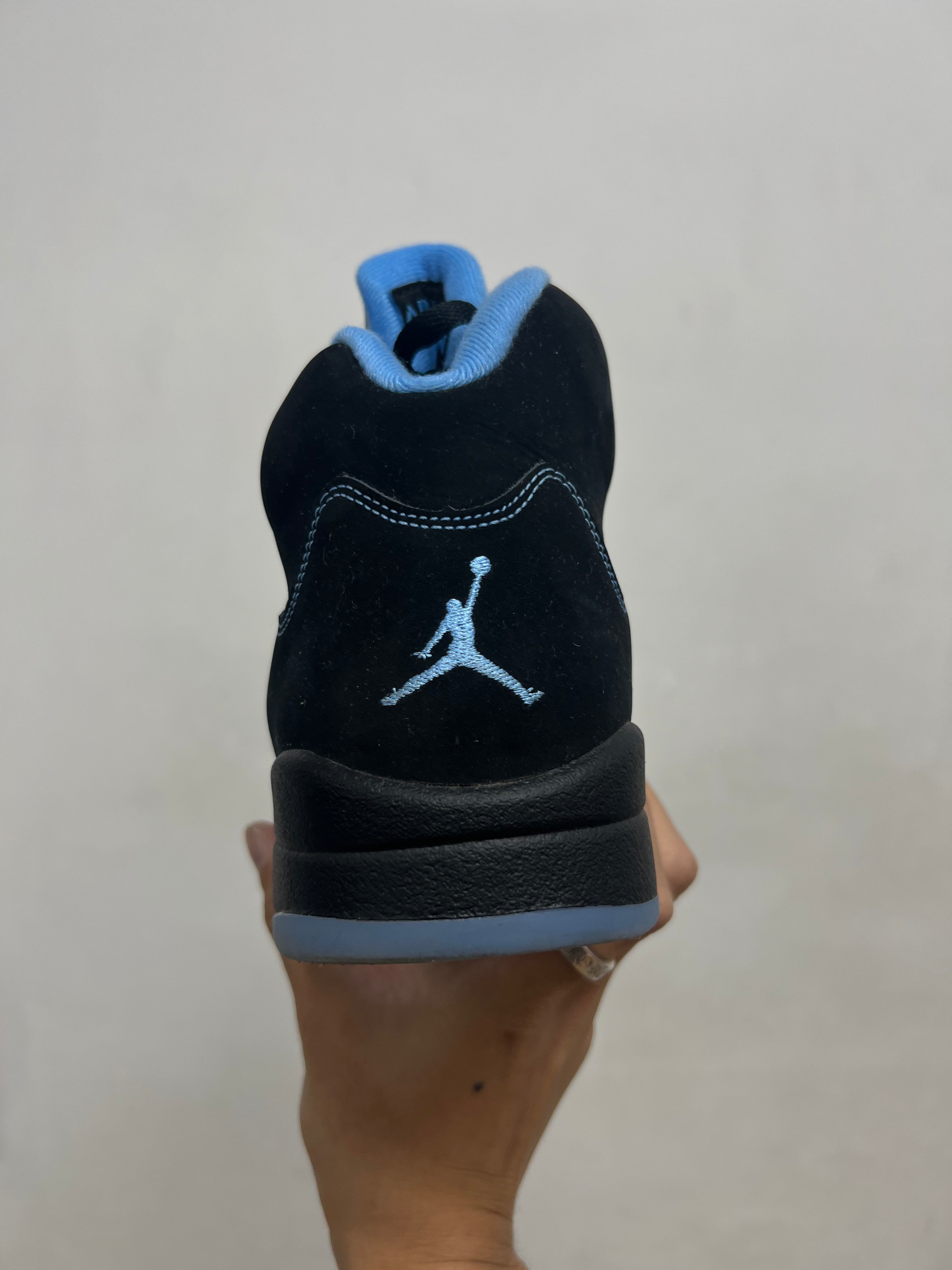 Jordan 5 Black University Blue Sneakers