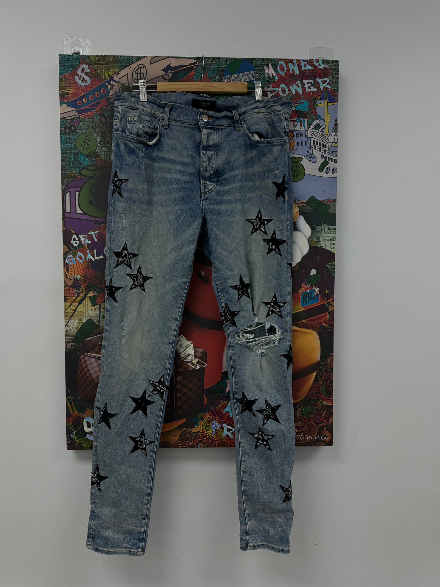 Amiri Bandana Star Jeans Used 38 N/A